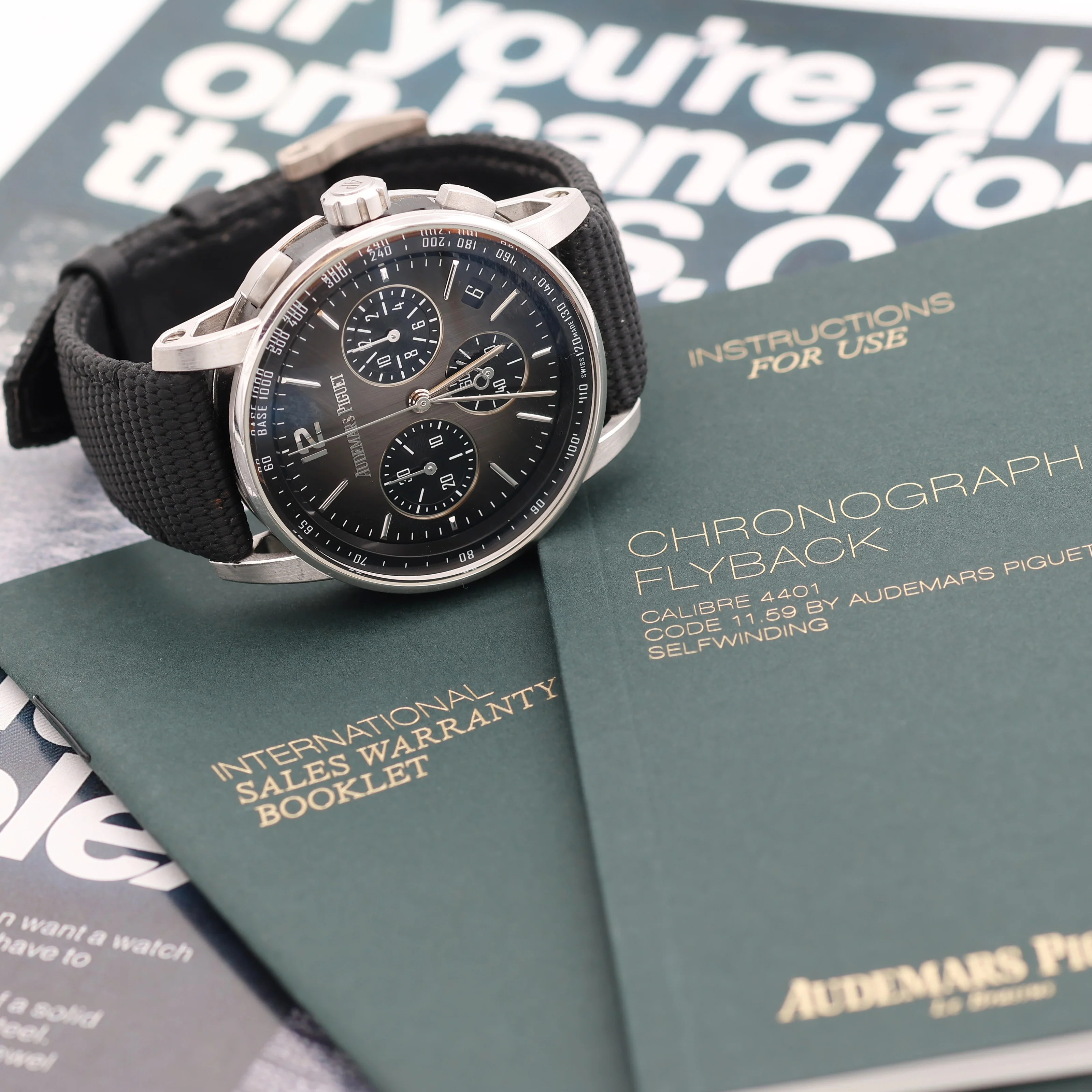 Audemars Piguet Code 11.59 Selfwinding Chronograph 41mm ref. 26393NB.OO.A002KB.01 Full Set - Image 7
