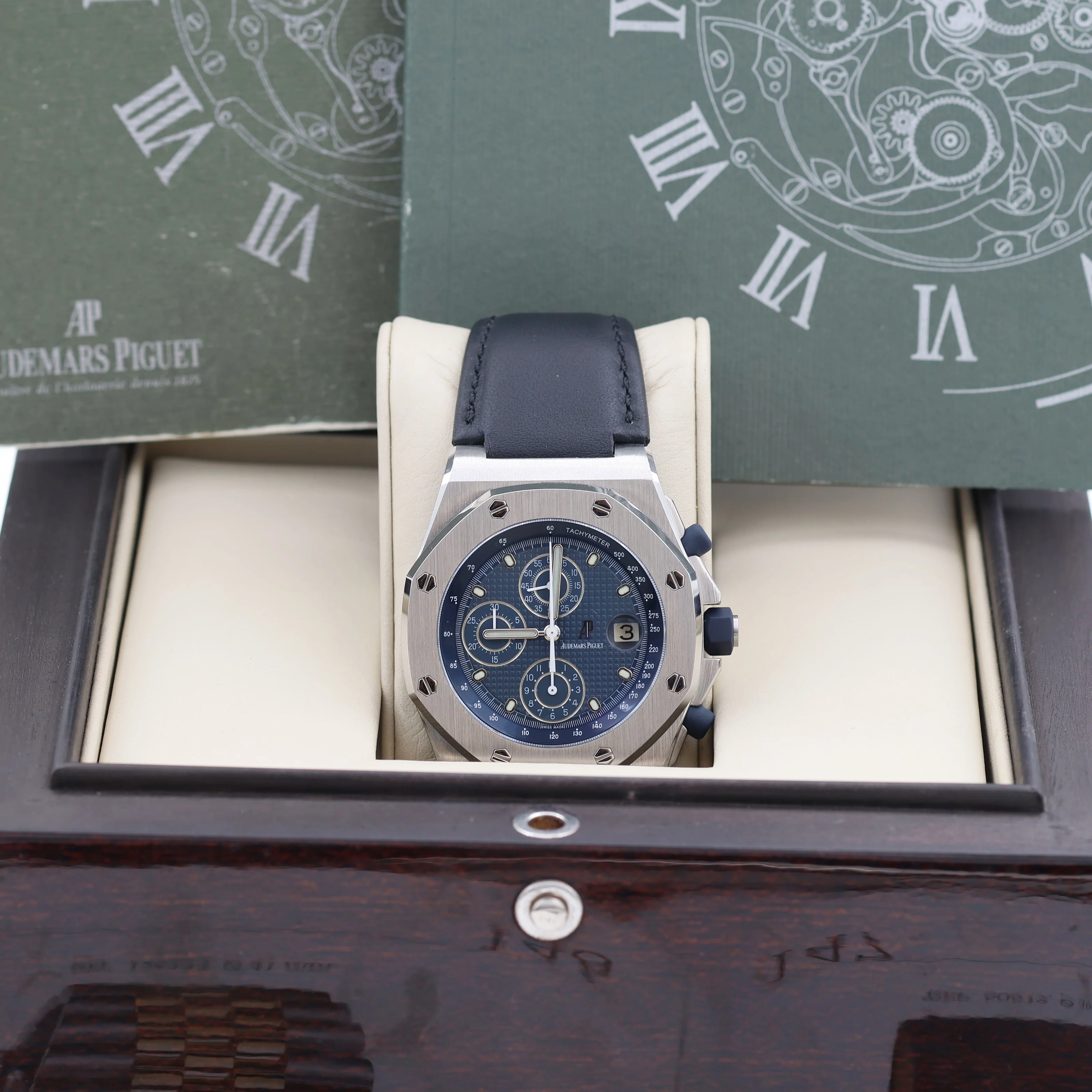 Audemars Piguet Royal Oak Offshore ref. 25770ST Blue dial - Full Set - Image 3