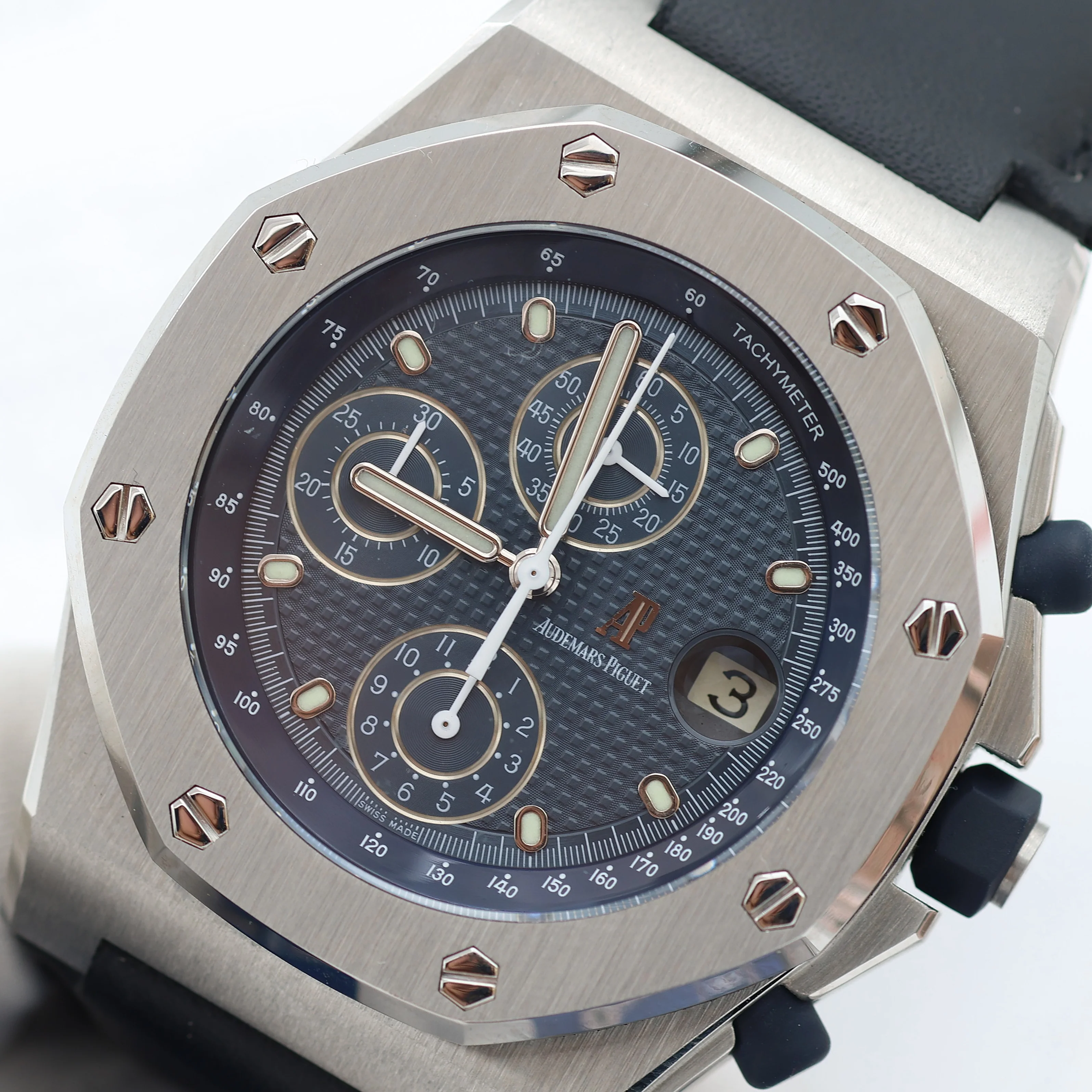 Audemars Piguet Royal Oak Offshore ref. 25770ST Blue dial - Full Set - Image 5