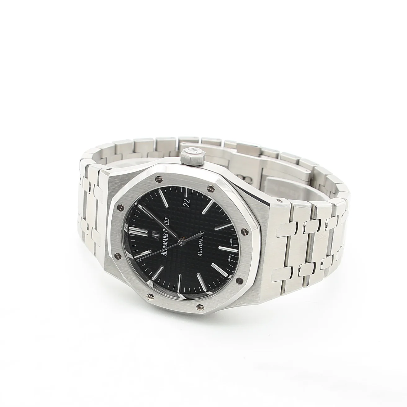 Audemars Piguet Royal Oak ref. 15400ST - Full Set - Black Dial - Image 4