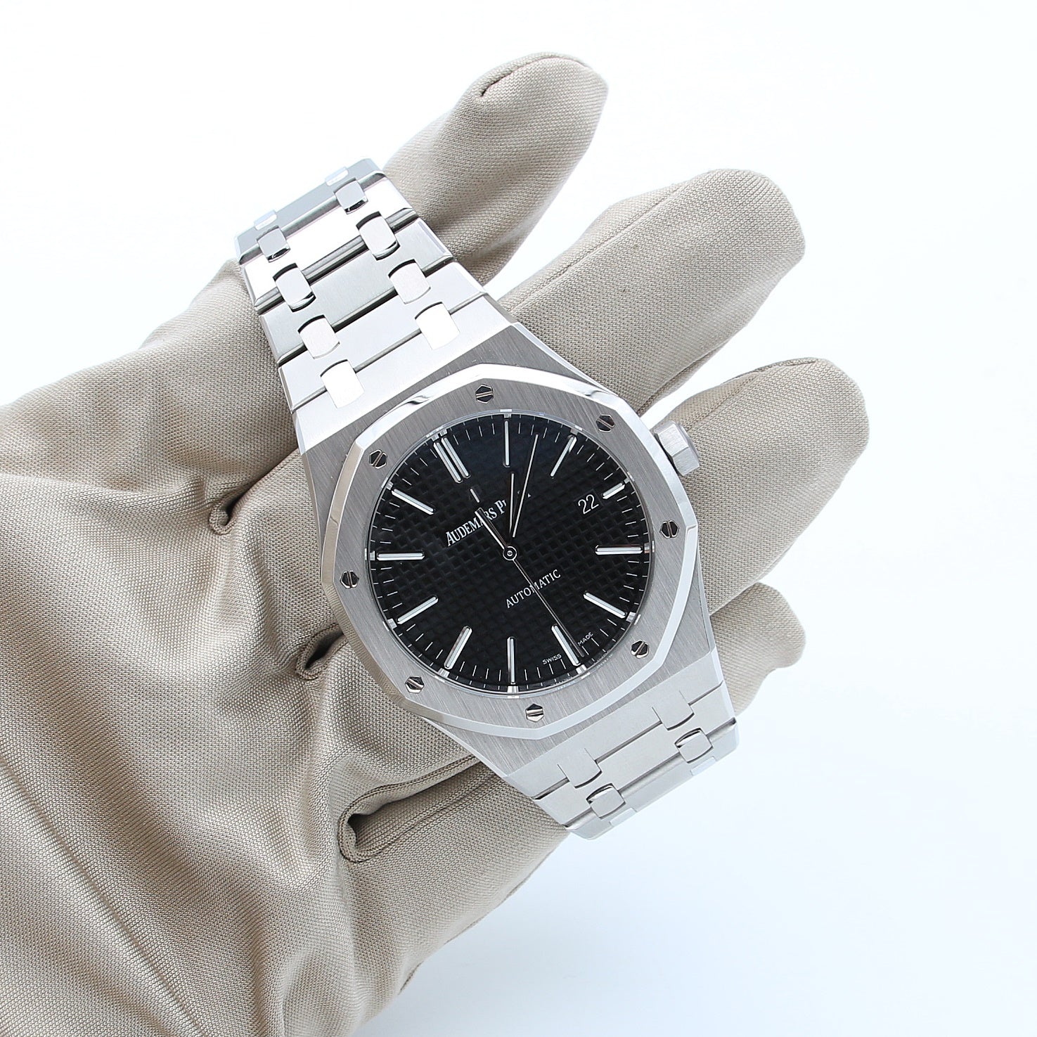 Audemars Piguet Royal Oak ref. 15400ST - Full Set - Black Dial - Image 7
