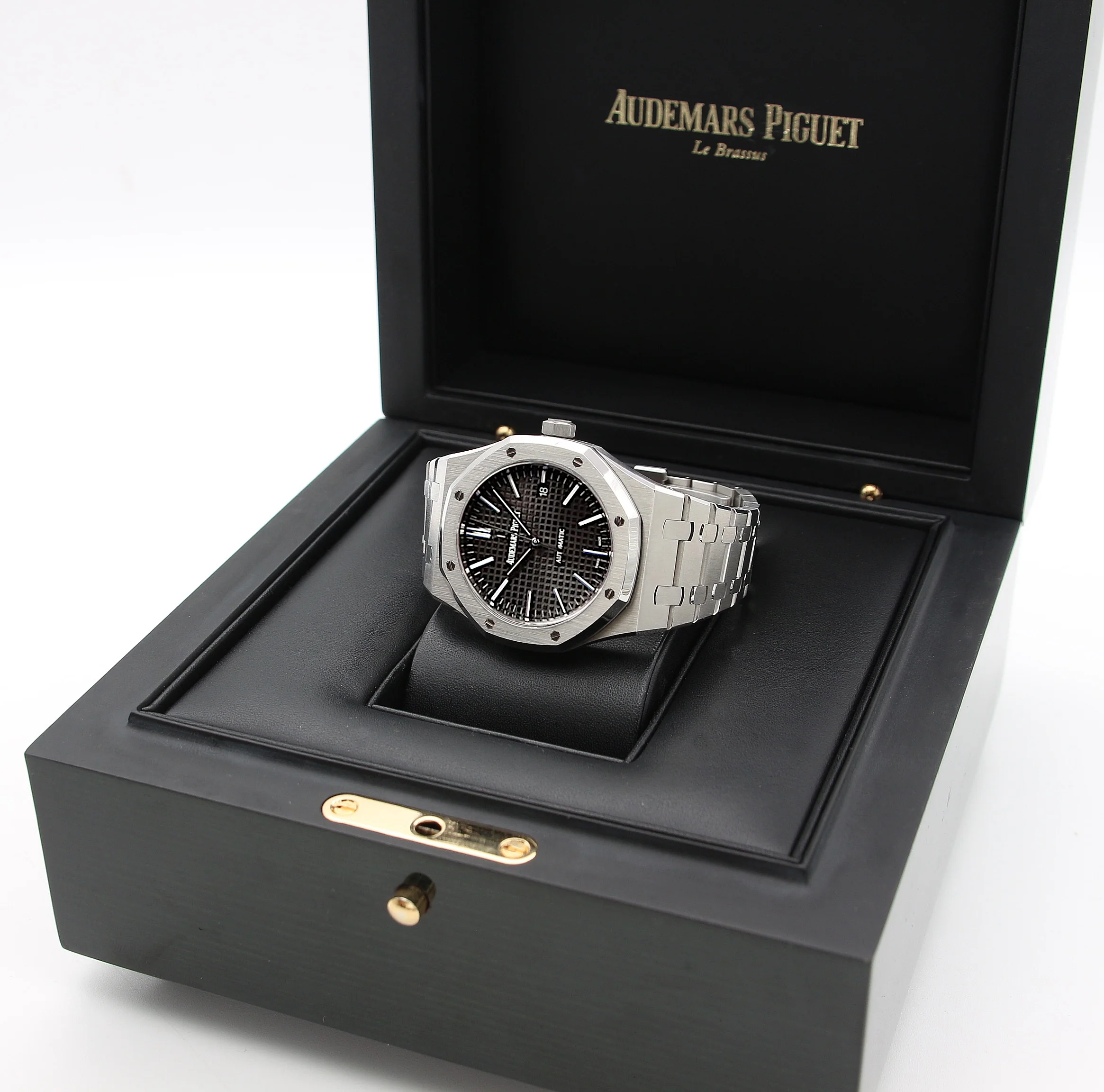 Audemars Piguet Royal Oak ref. 15400ST - Full Set - Grey Dial - Image 4