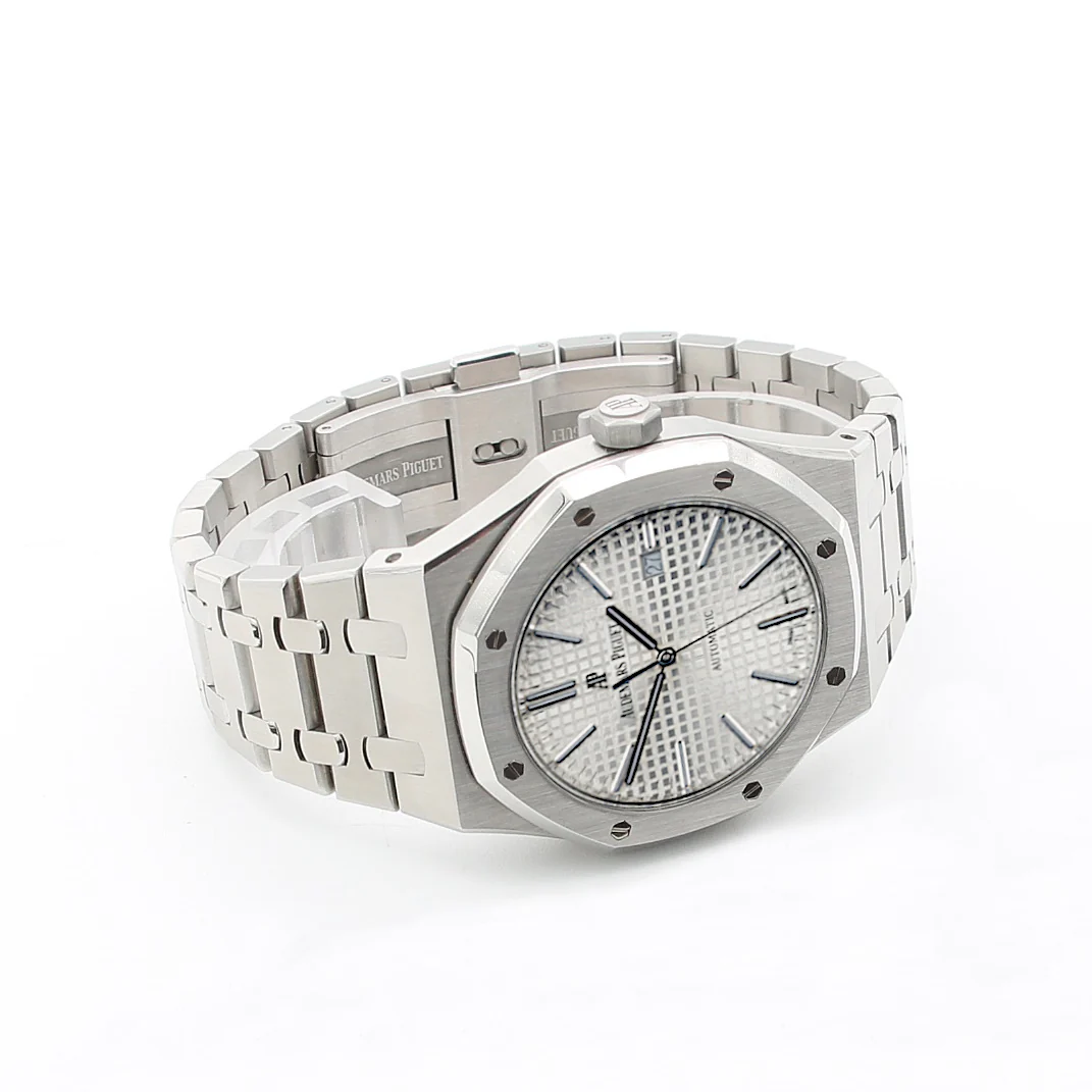 Audemars Piguet Royal Oak ref. 15400ST - Full Set - Silver Dial - Image 4