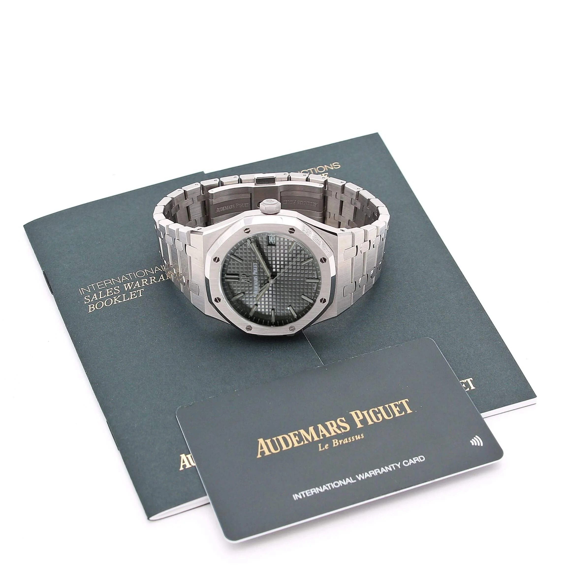 Audemars Piguet Royal Oak ref. 15500ST - Grey Dial - Full Set - Image 3