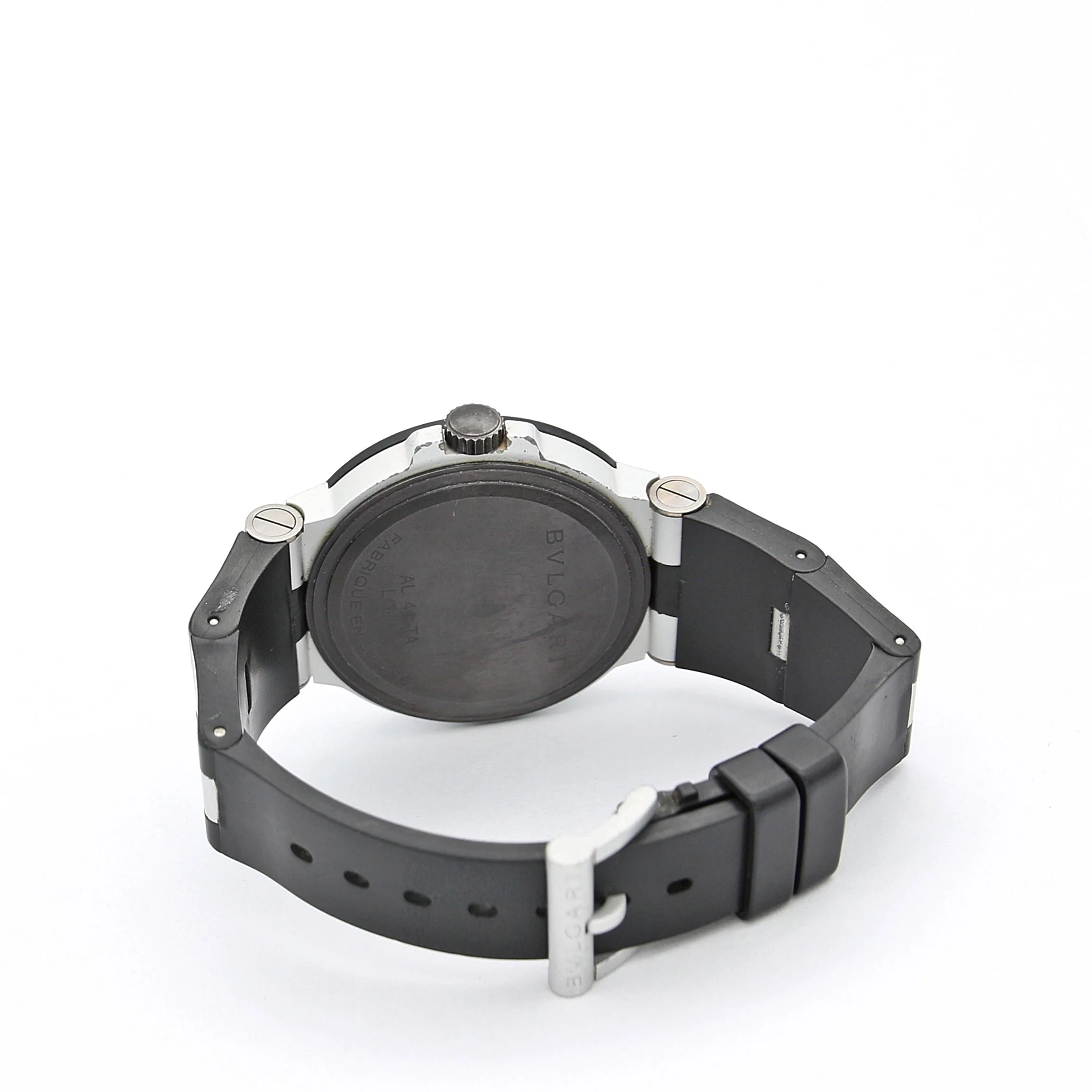 Bulgari Aluminium Diagono ref. AL 44 TA - Black Dial - Warranty papers - Image 6