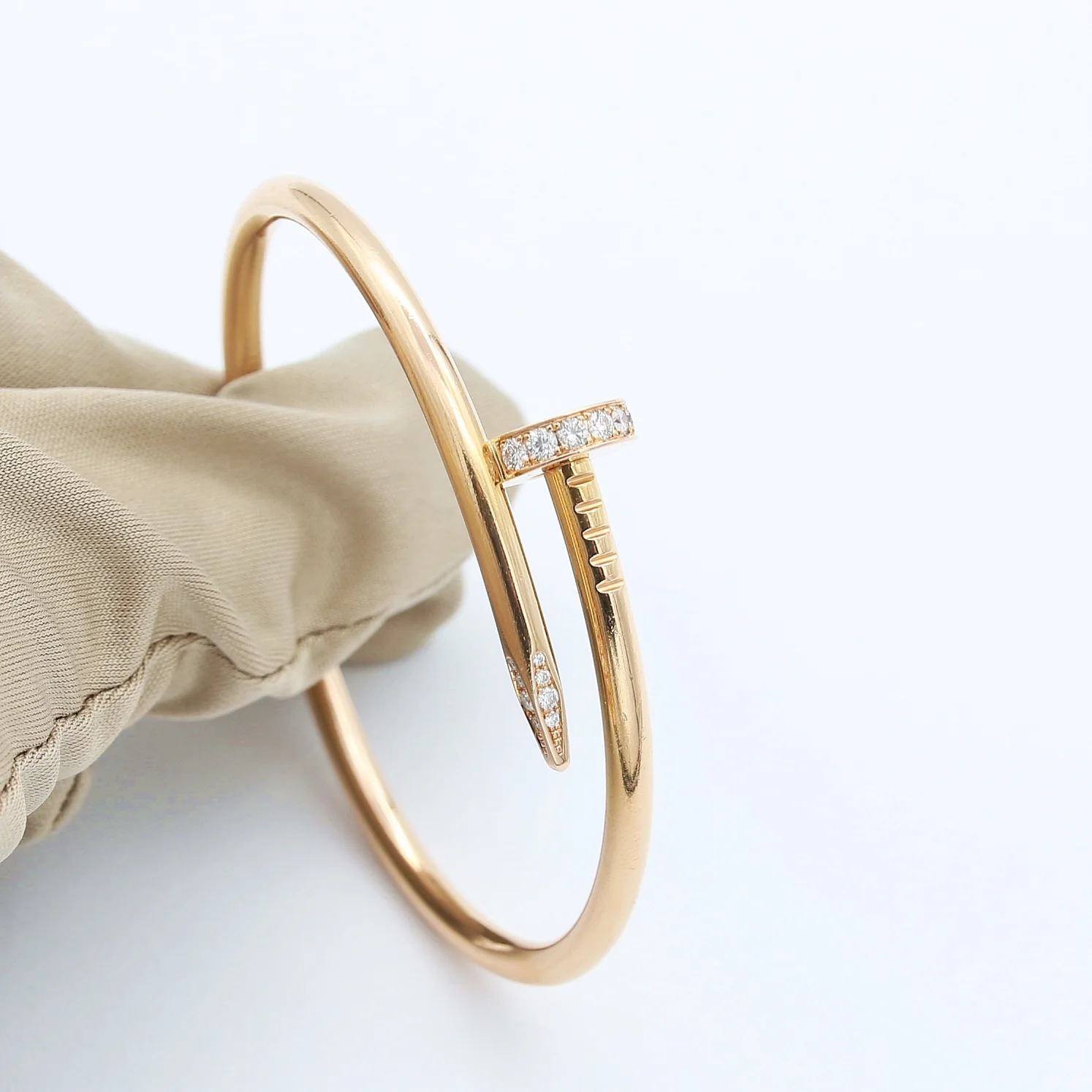 Cartier Juste un Clou Bracelet Diamond - 750(YG) - 32.2g - Size 17 - Image 3