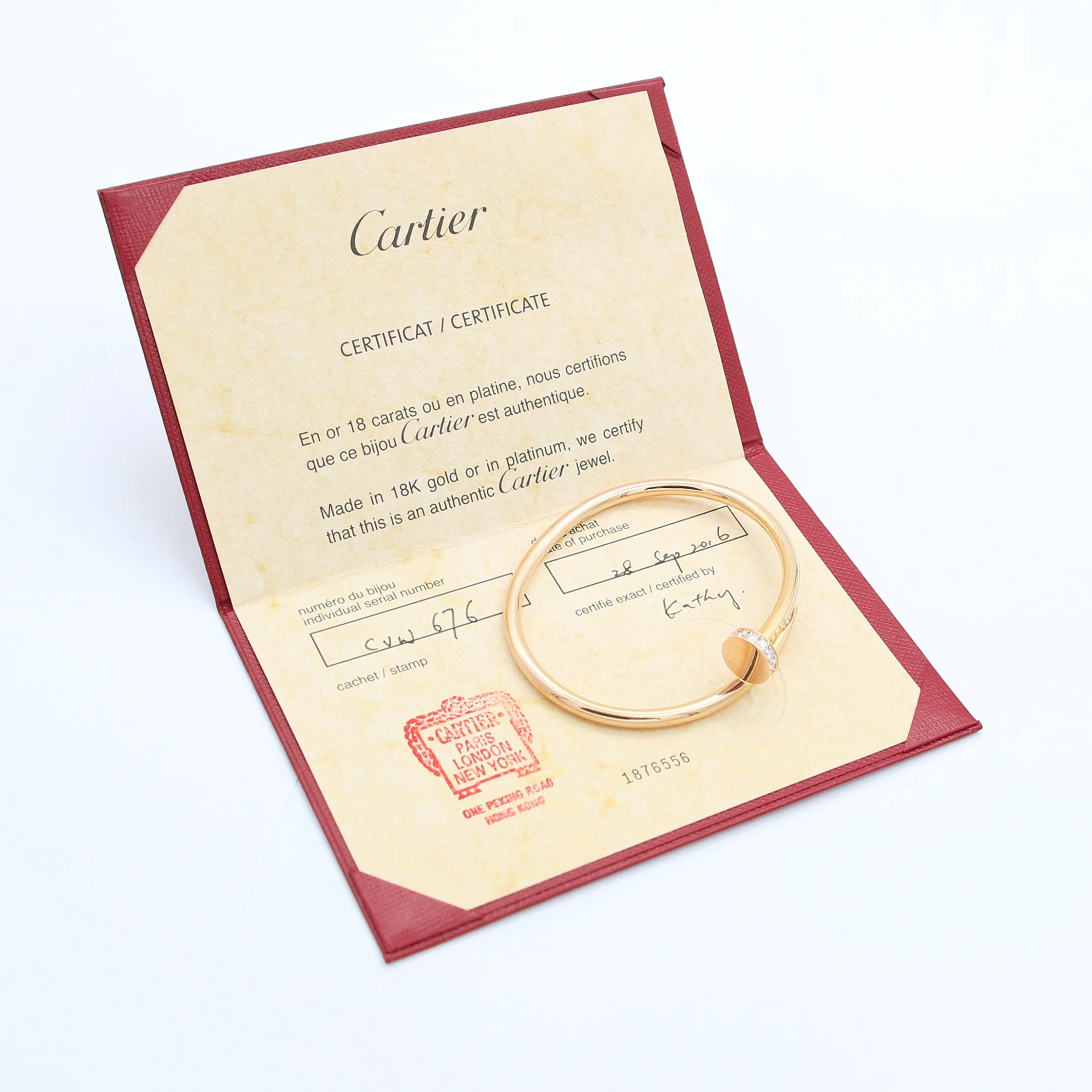 Cartier Juste un Clou Bracelet Diamond - 750(YG) - 32.2g - Size 17 - Image 7