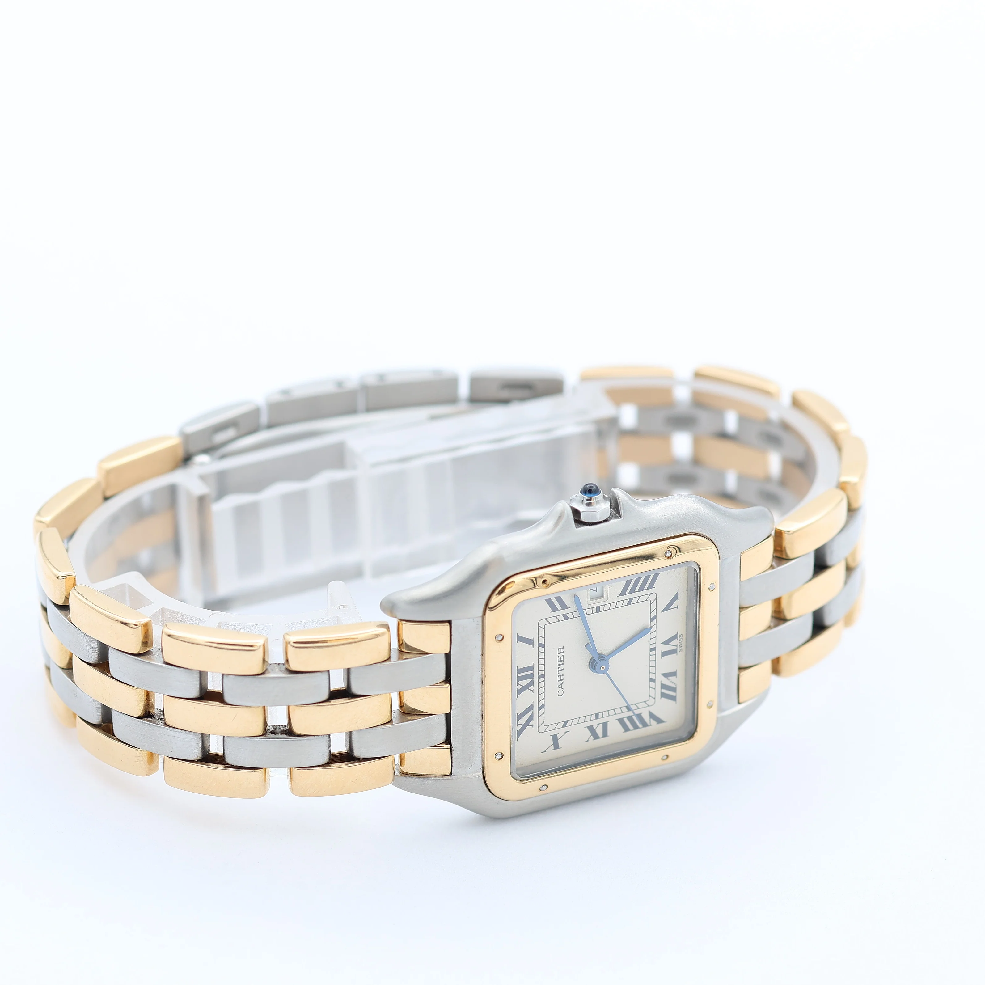 Cartier Panthere ref. 187957 Steel and 18K Gold with Three Lines Bracelet - Full Set - Image 10