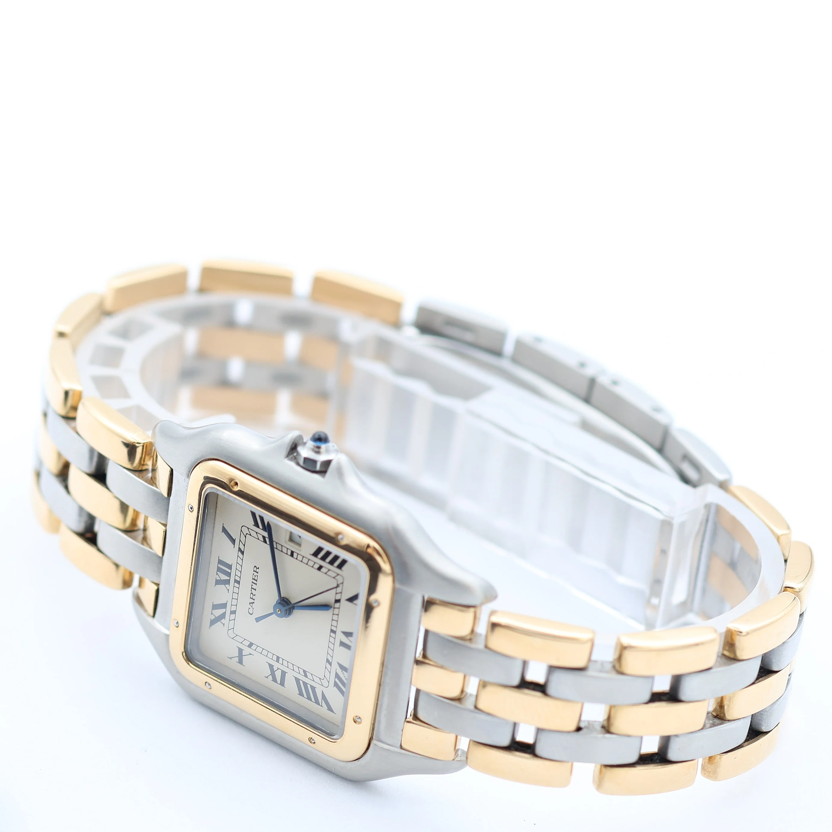 Cartier Panthere ref. 187957 Steel and 18K Gold with Three Lines Bracelet - Full Set - Image 11