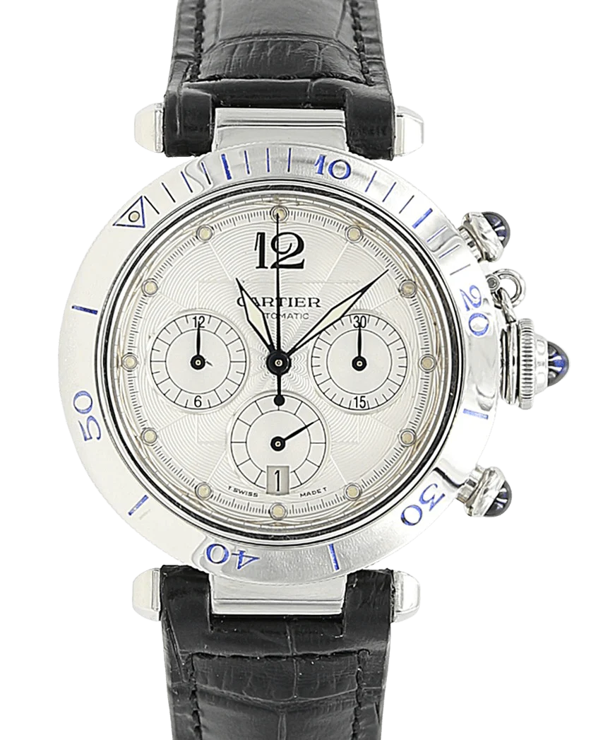 Cartier Pasha Chronograph ref. 2113 Leather Strap