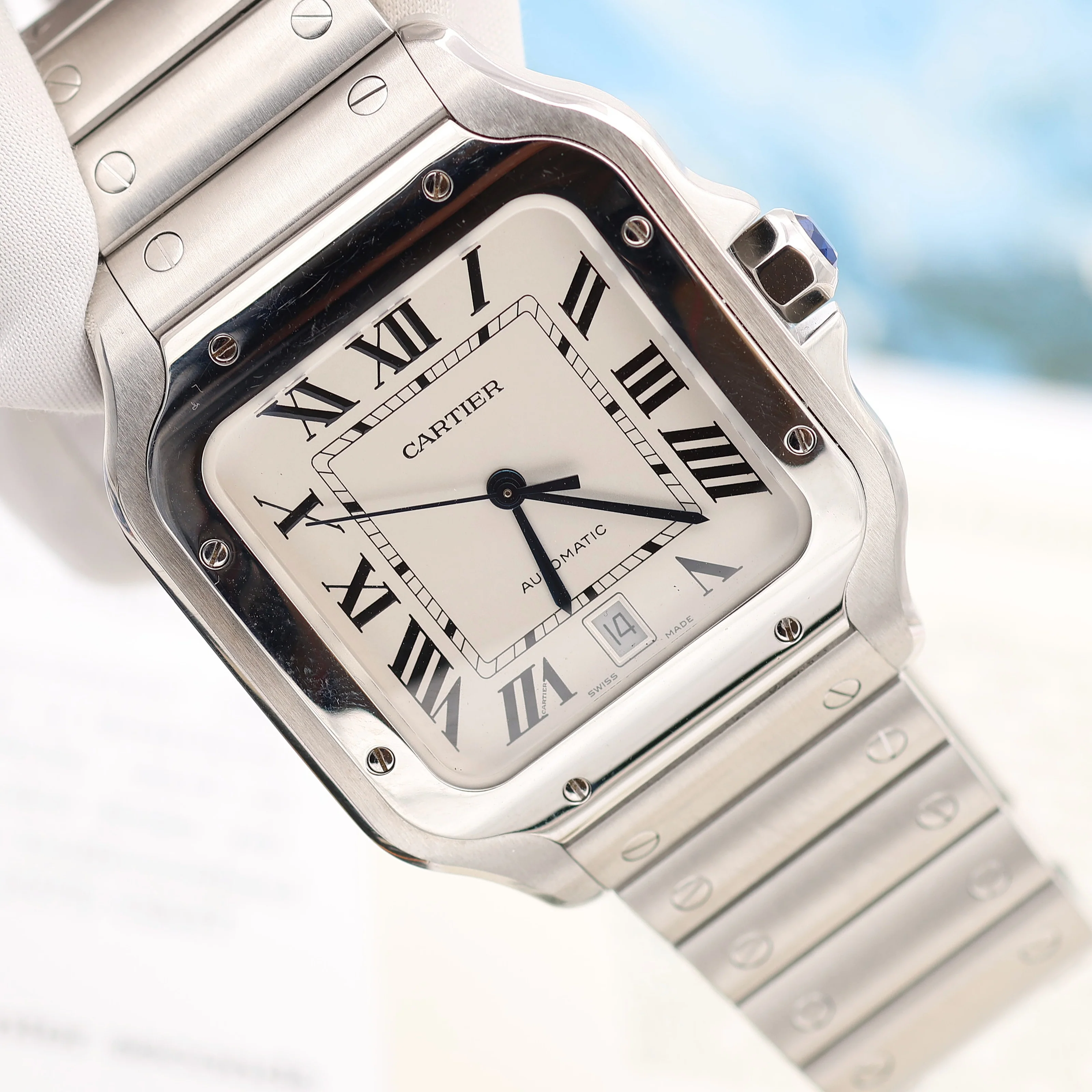 Cartier Santos Automatic Large Ref. WSSA0018 - Image 3