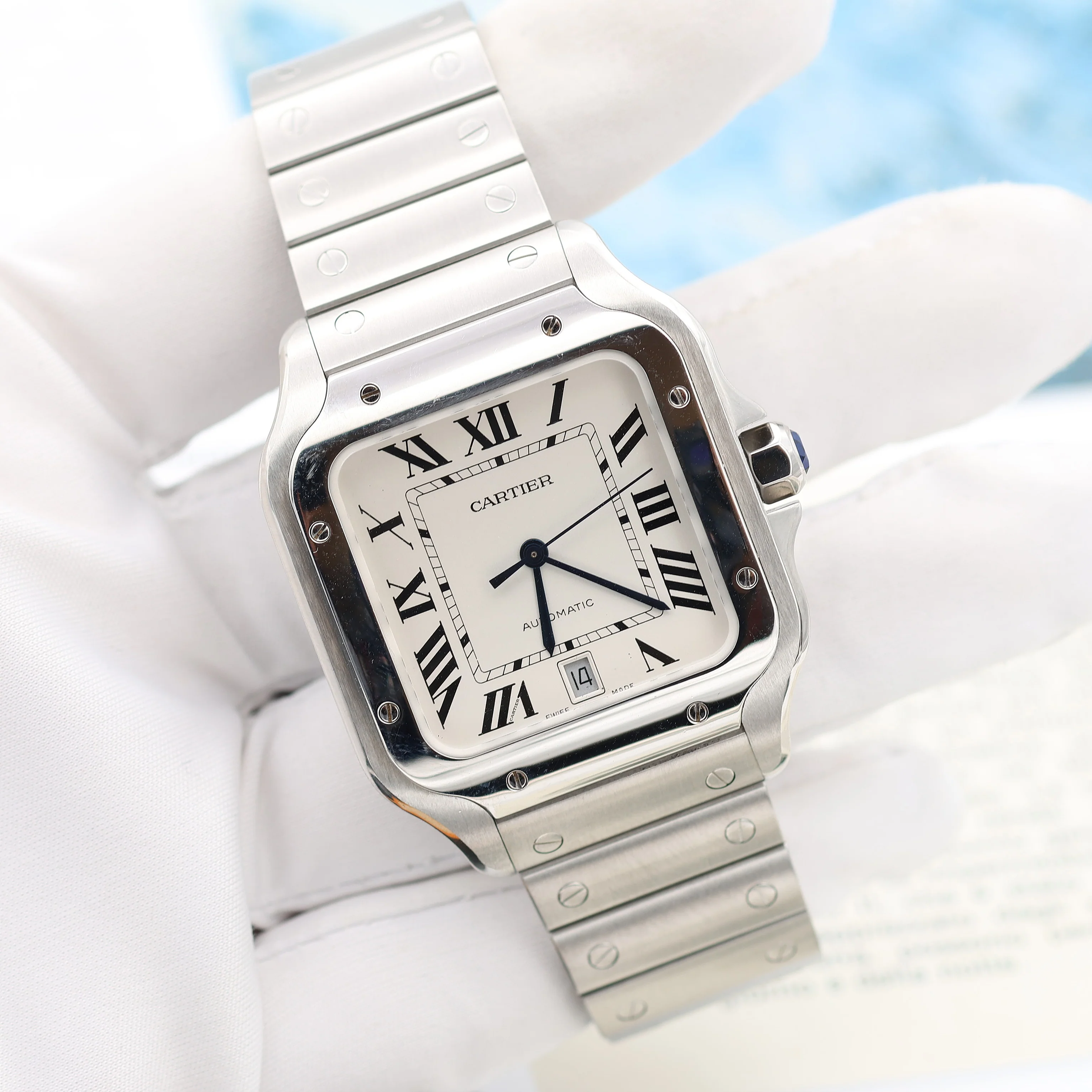 Cartier Santos Automatic Large Ref. WSSA0018 - Image 5
