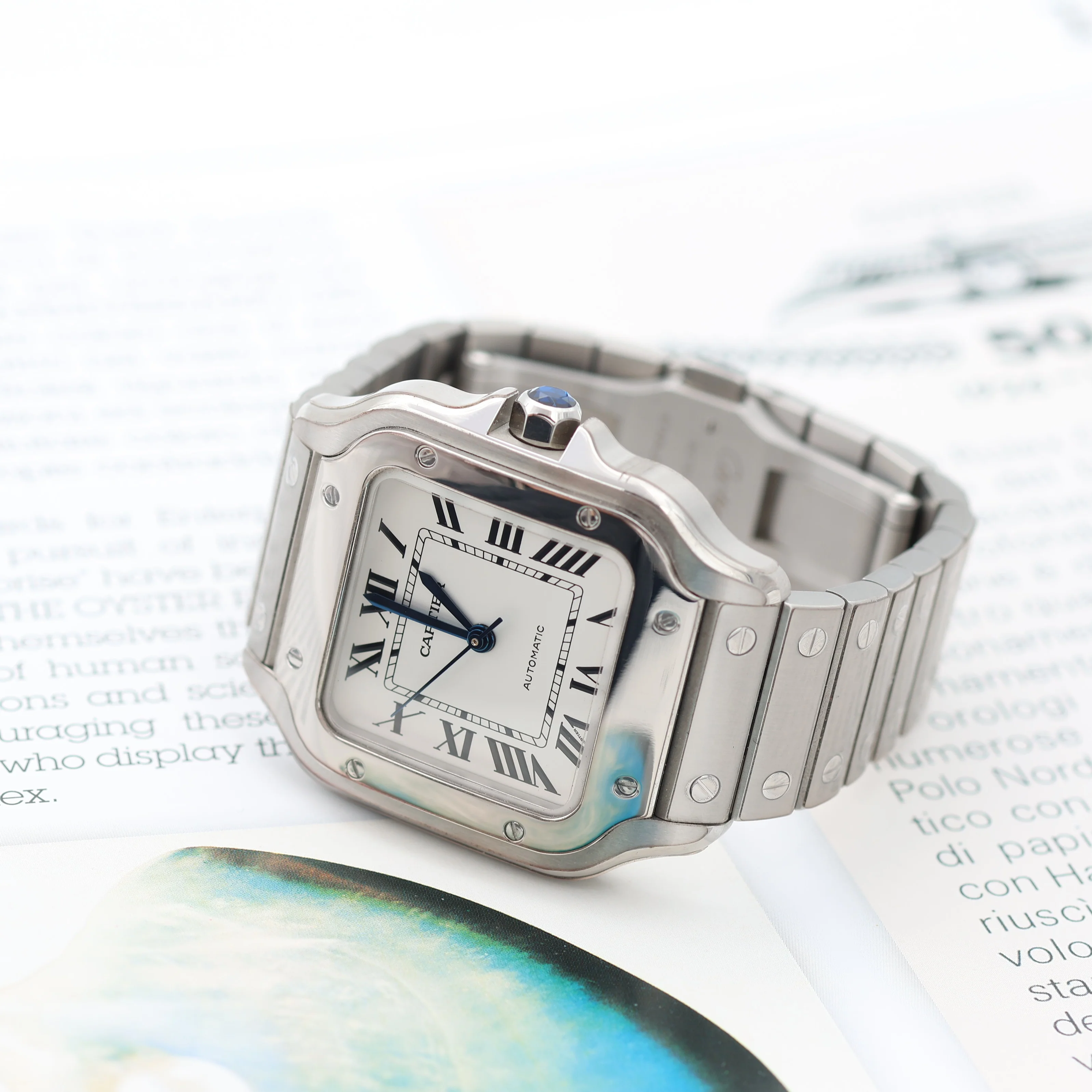 Cartier Santos ref. WSSA0029 - White Dial - Full Set - Image 10