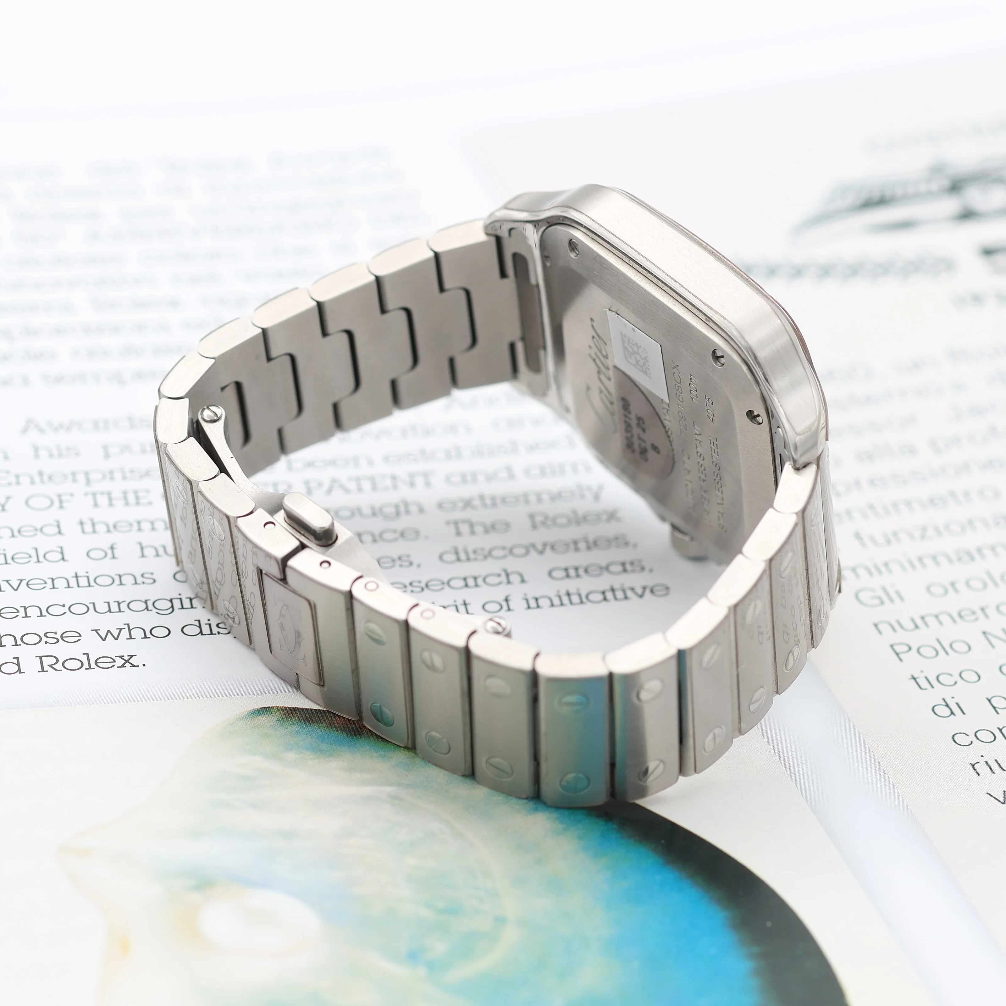 Cartier Santos ref. WSSA0029 - White Dial - Full Set - Image 9