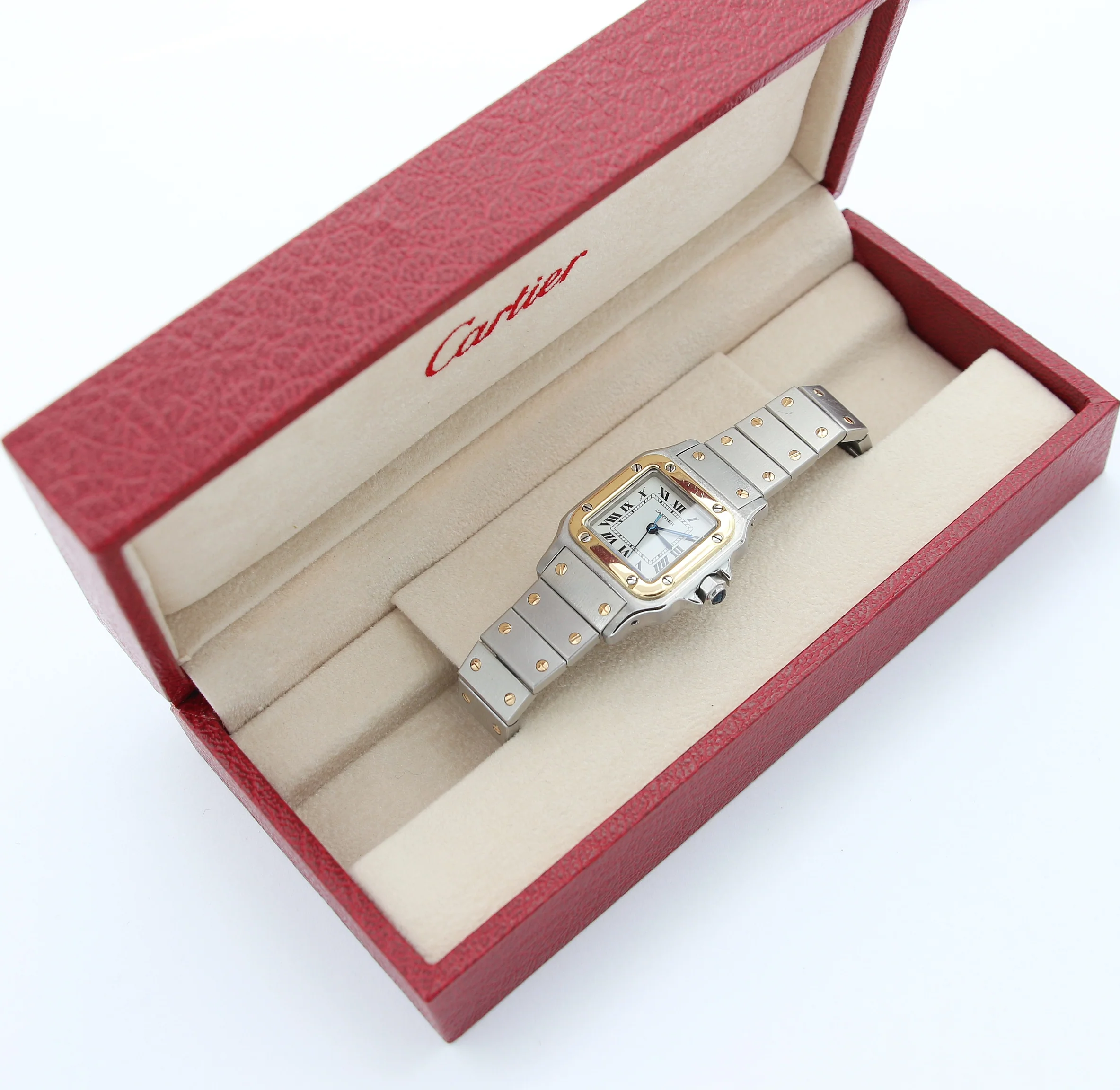 Cartier Santos Carree Automatic Lady ref. 0902 Steel/Gold - Image 2