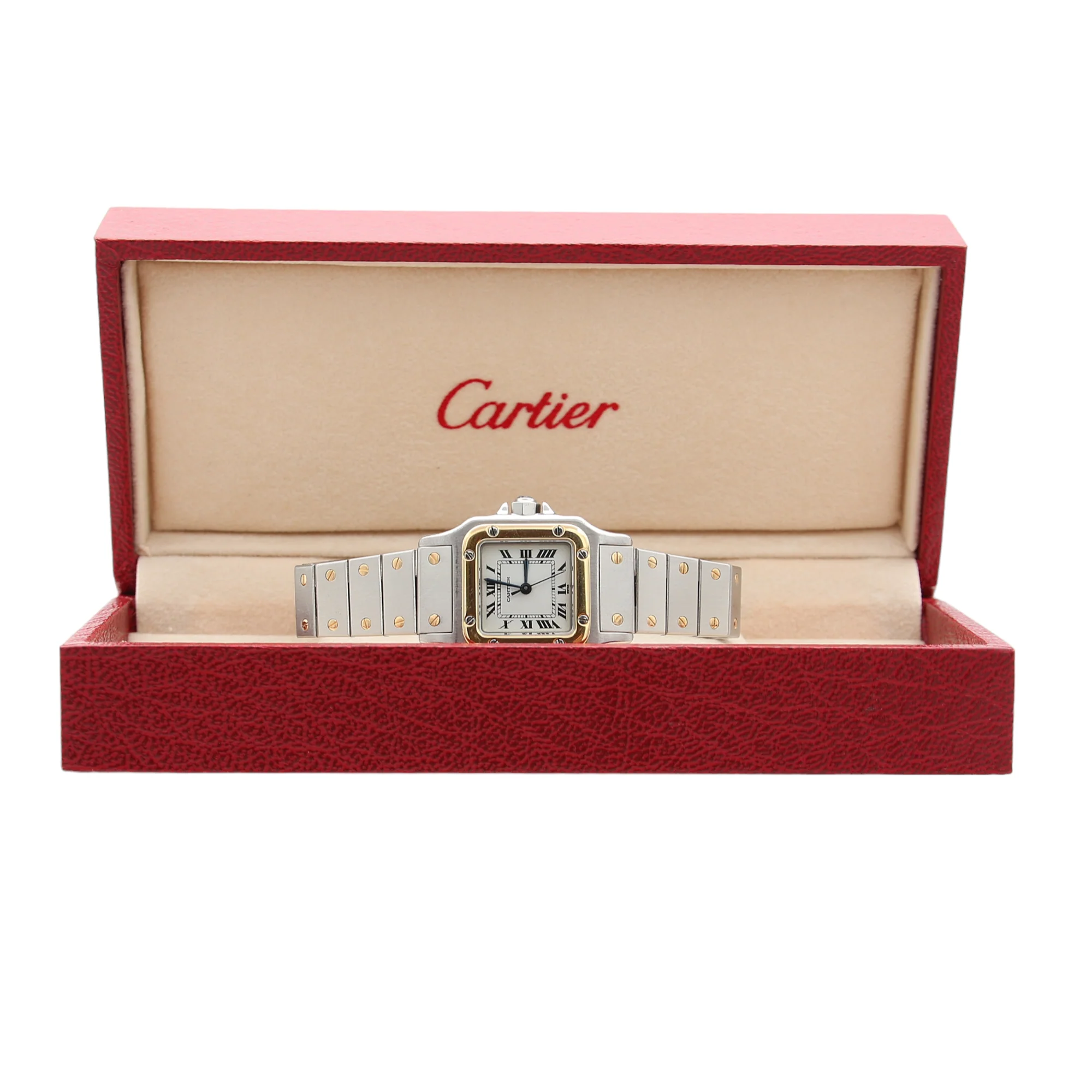 Cartier Santos Carree Automatic Lady ref. 0902 Steel/Gold - Image 3