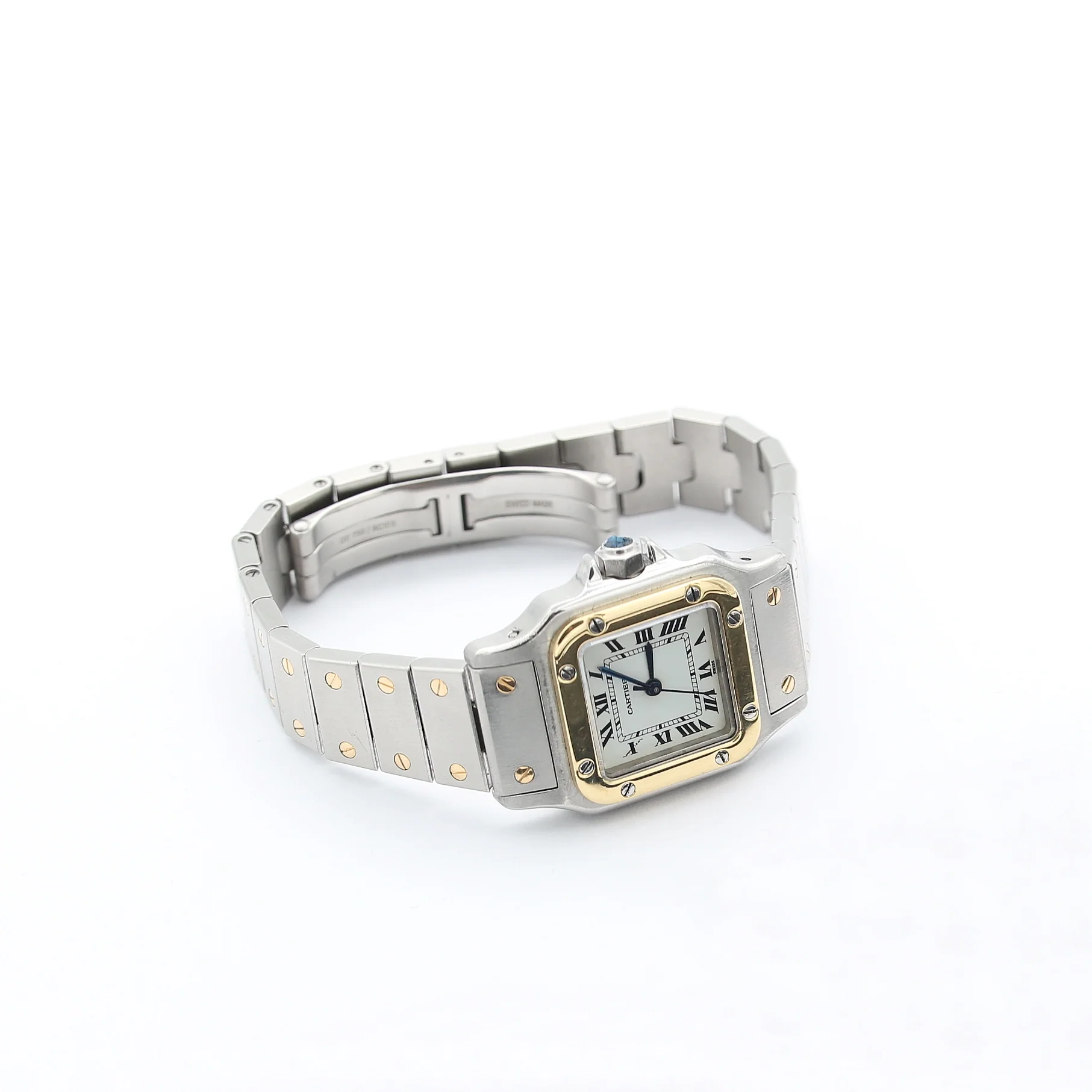 Cartier Santos Carree Automatic Lady ref. 0902 Steel/Gold - Image 4