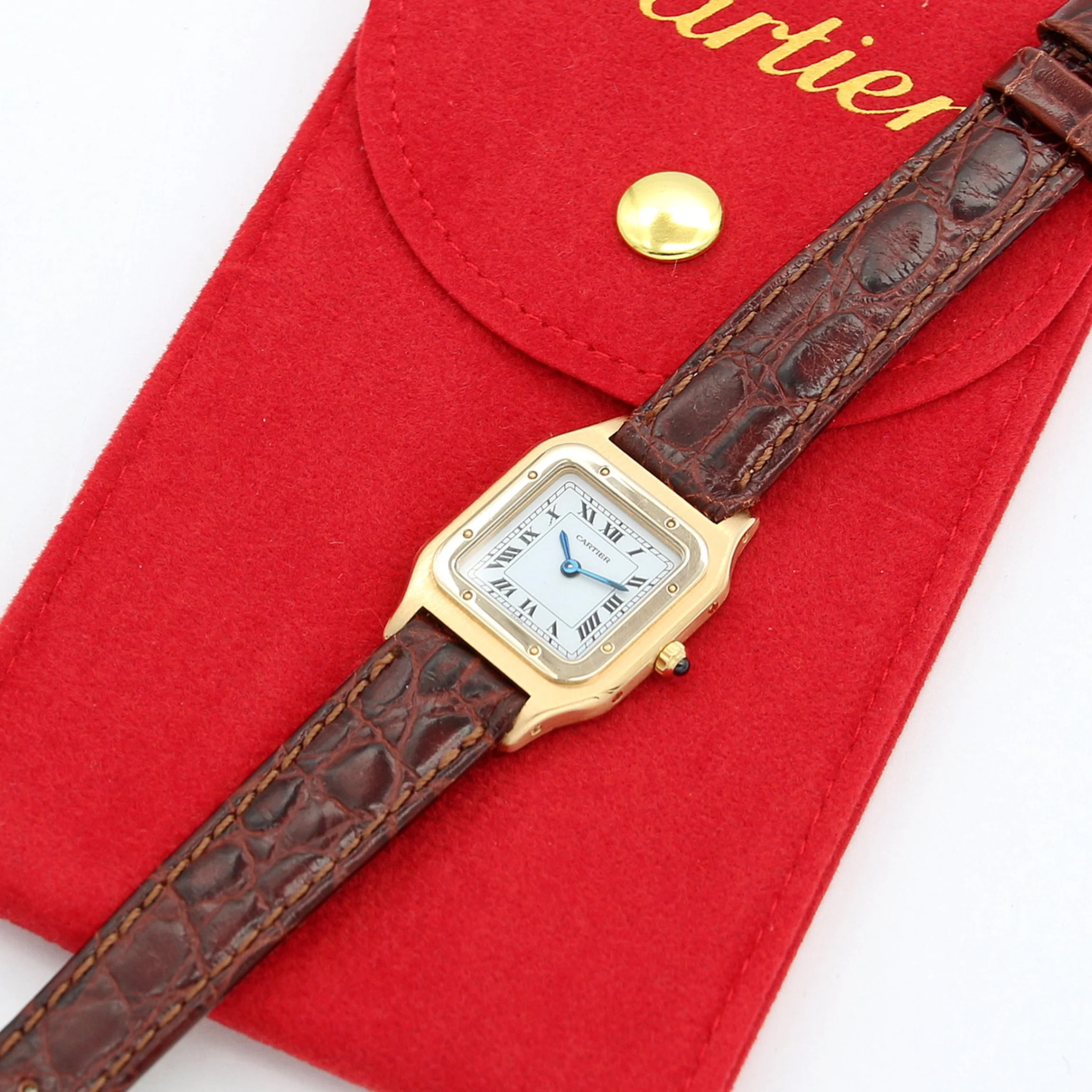 Cartier Santos Dumont Lady ref. 9606 Paris Dial 18K - Image 4