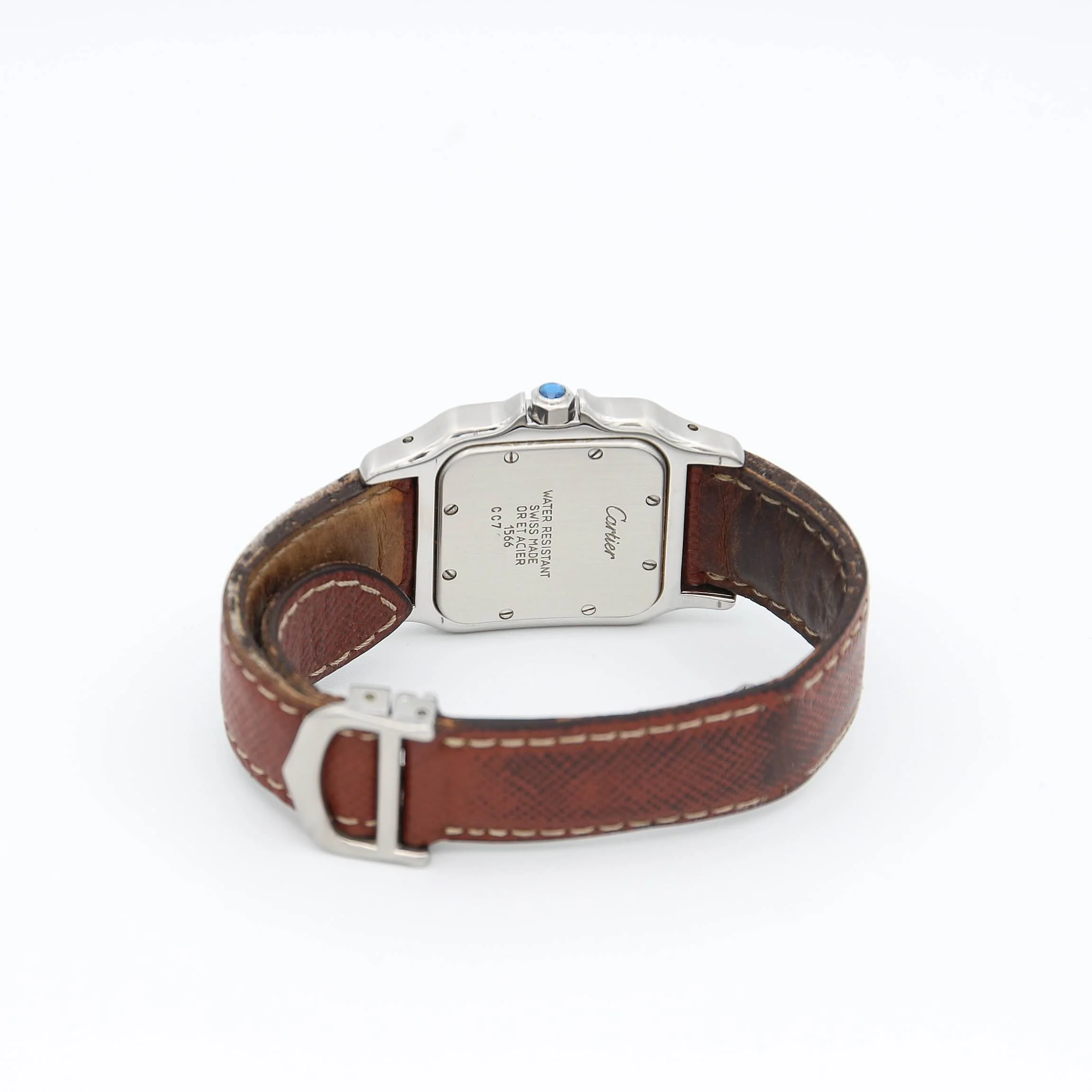 Cartier Santos Galbee 1566 Steel/Gold Love Dial - Image 3