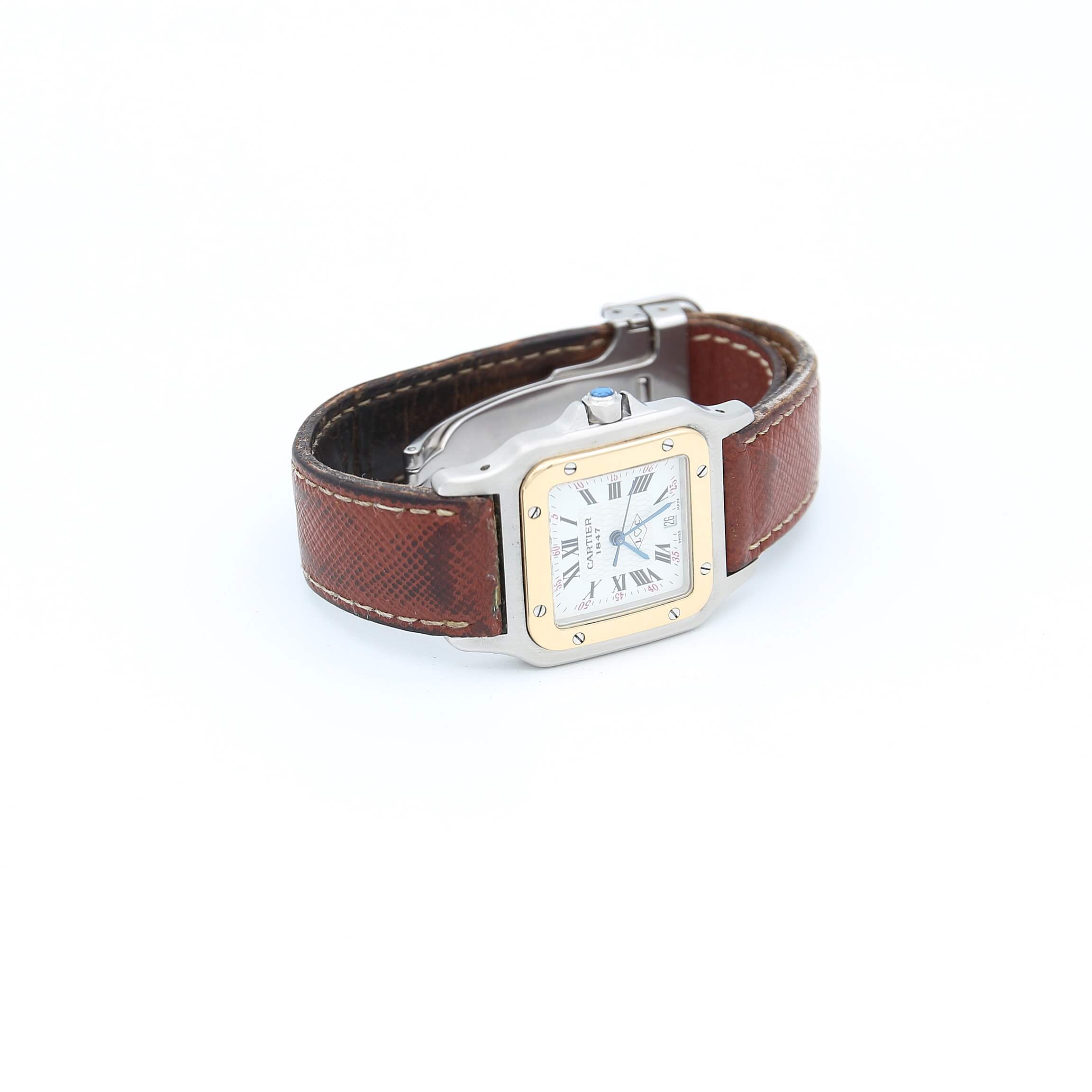 Cartier Santos Galbee 1566 Steel/Gold Love Dial - Image 5