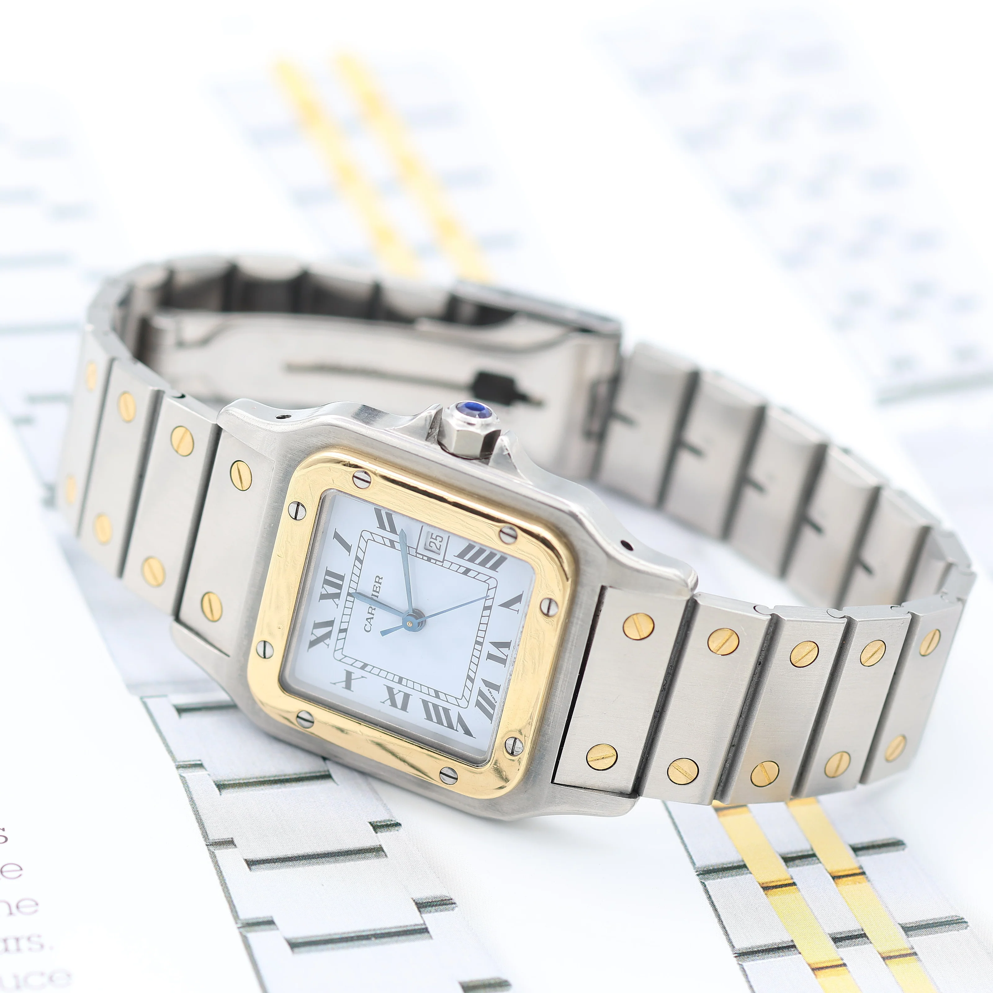 Cartier Santos Carree Automatic ref. 2961 with Bracelet - Image 8