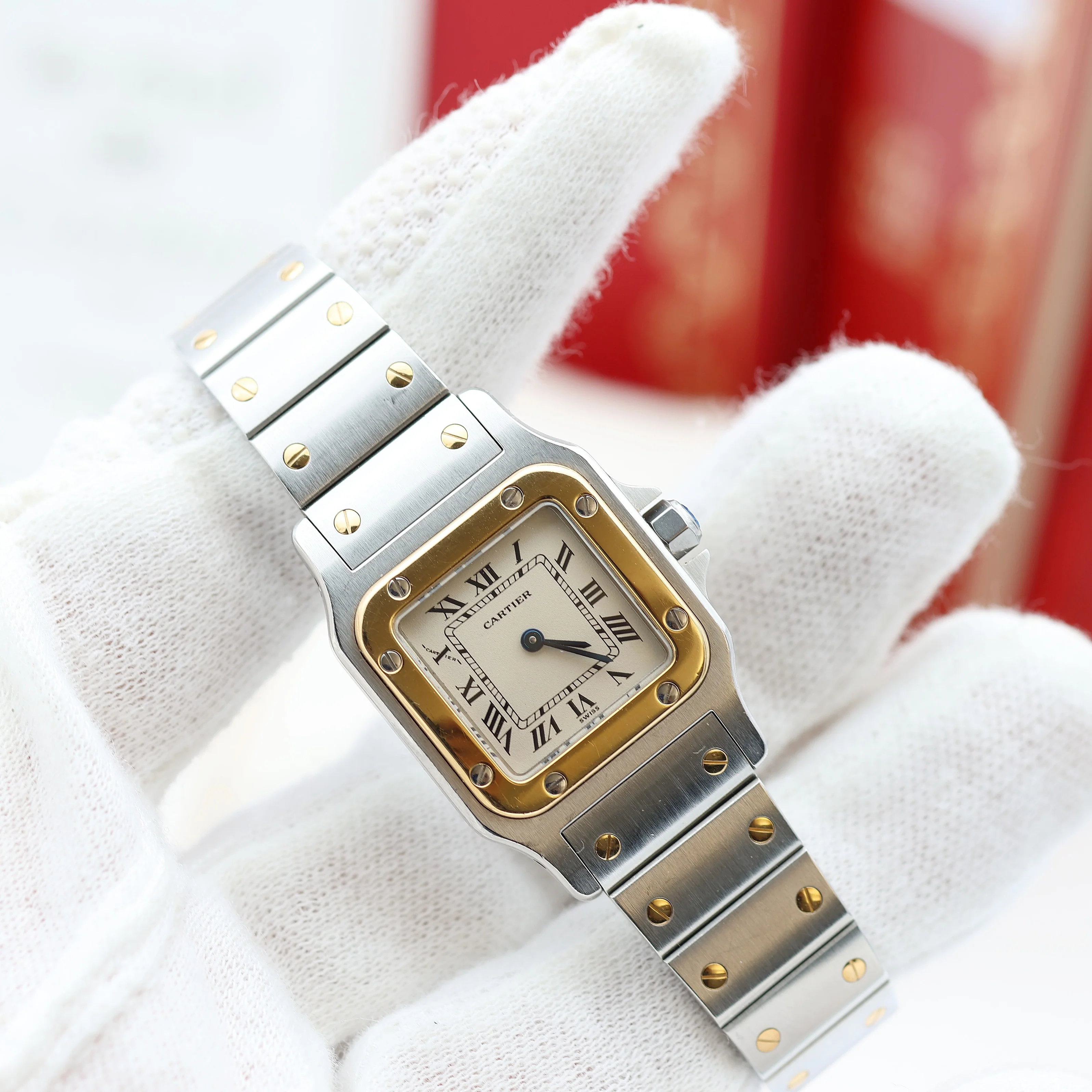 Cartier Santos Galbée - Quartz - Ref. 1057930 - Full Set - Image 3