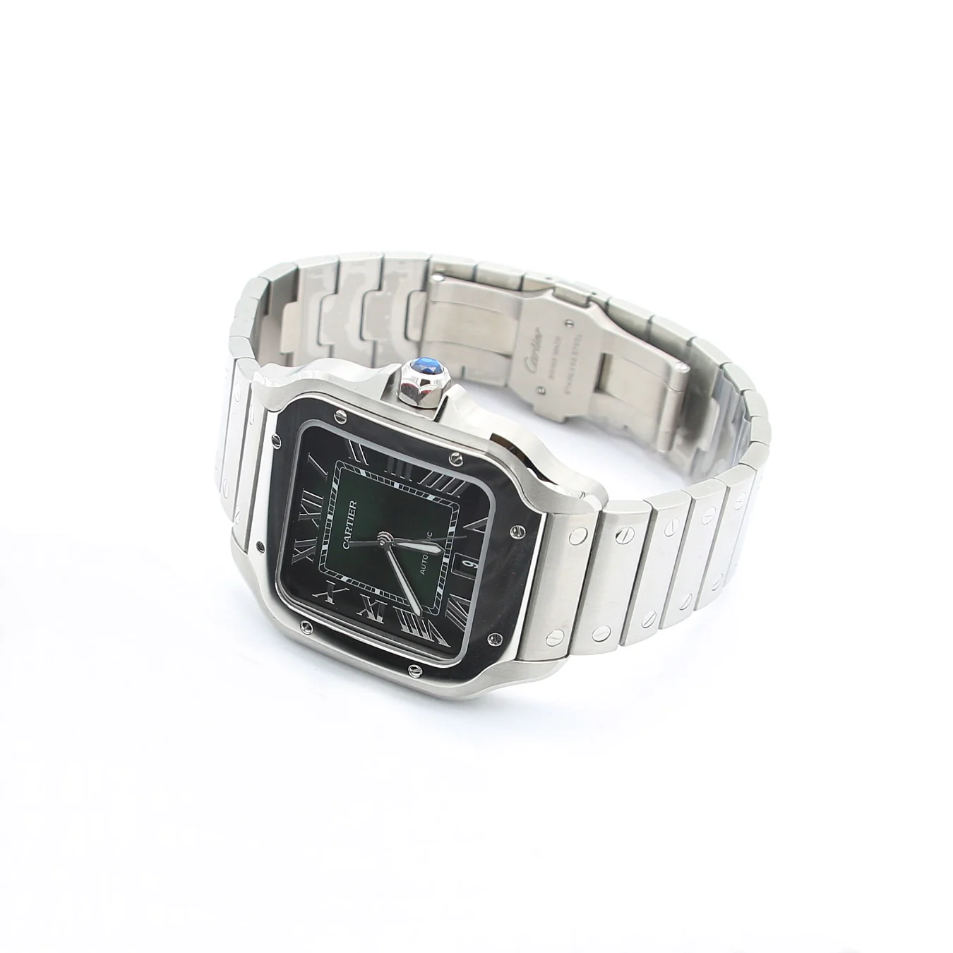 Cartier Santos Large Green Dial Ref. WSSA0062 - Full Set - Image 4