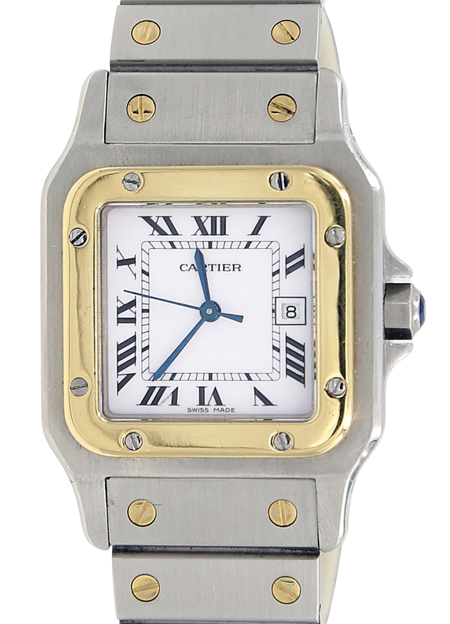Cartier Santos Galbee Gold & Steel ref. 2961 Steel Bracelet