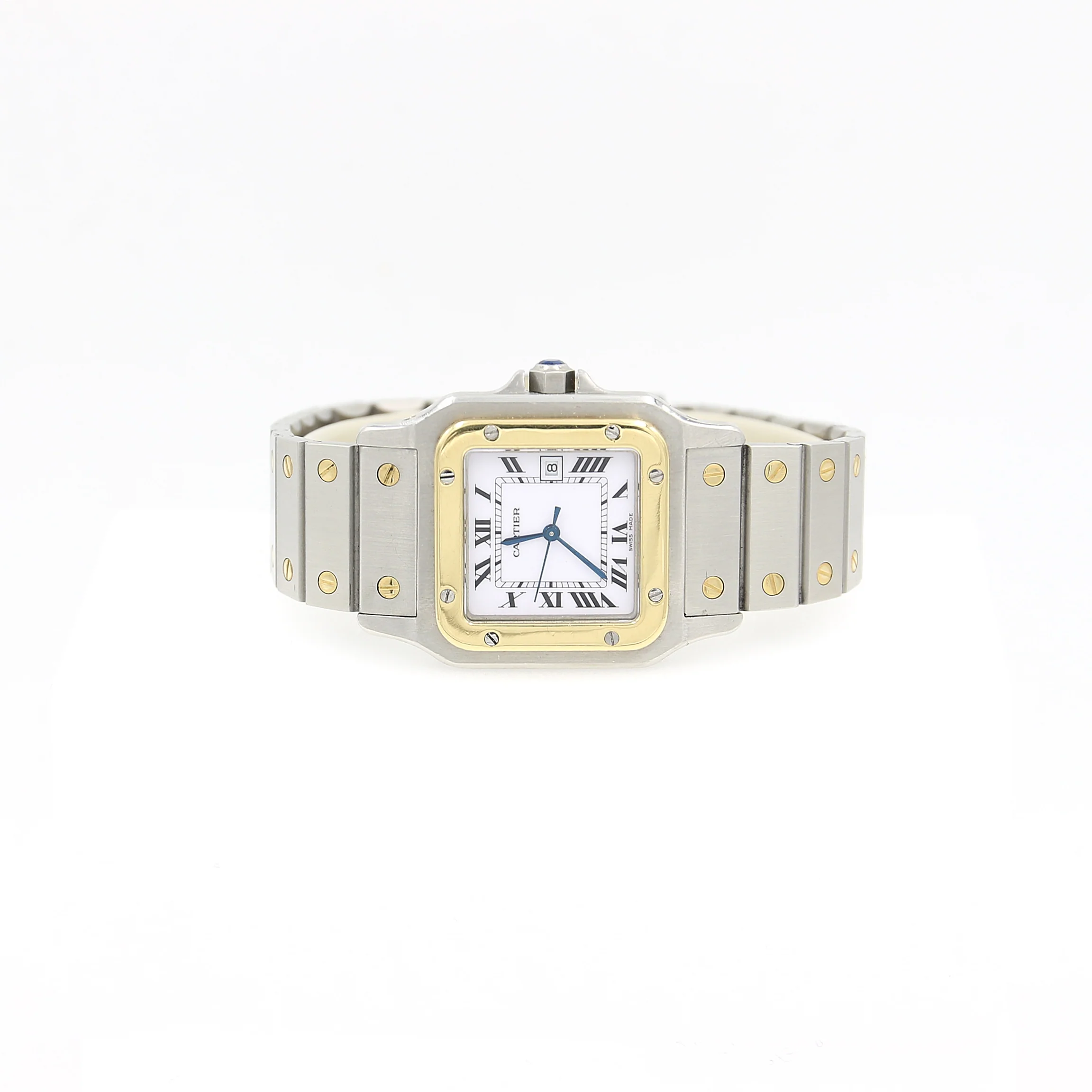 Cartier Santos Galbee Gold & Steel ref. 2961 Steel Bracelet - Image 2