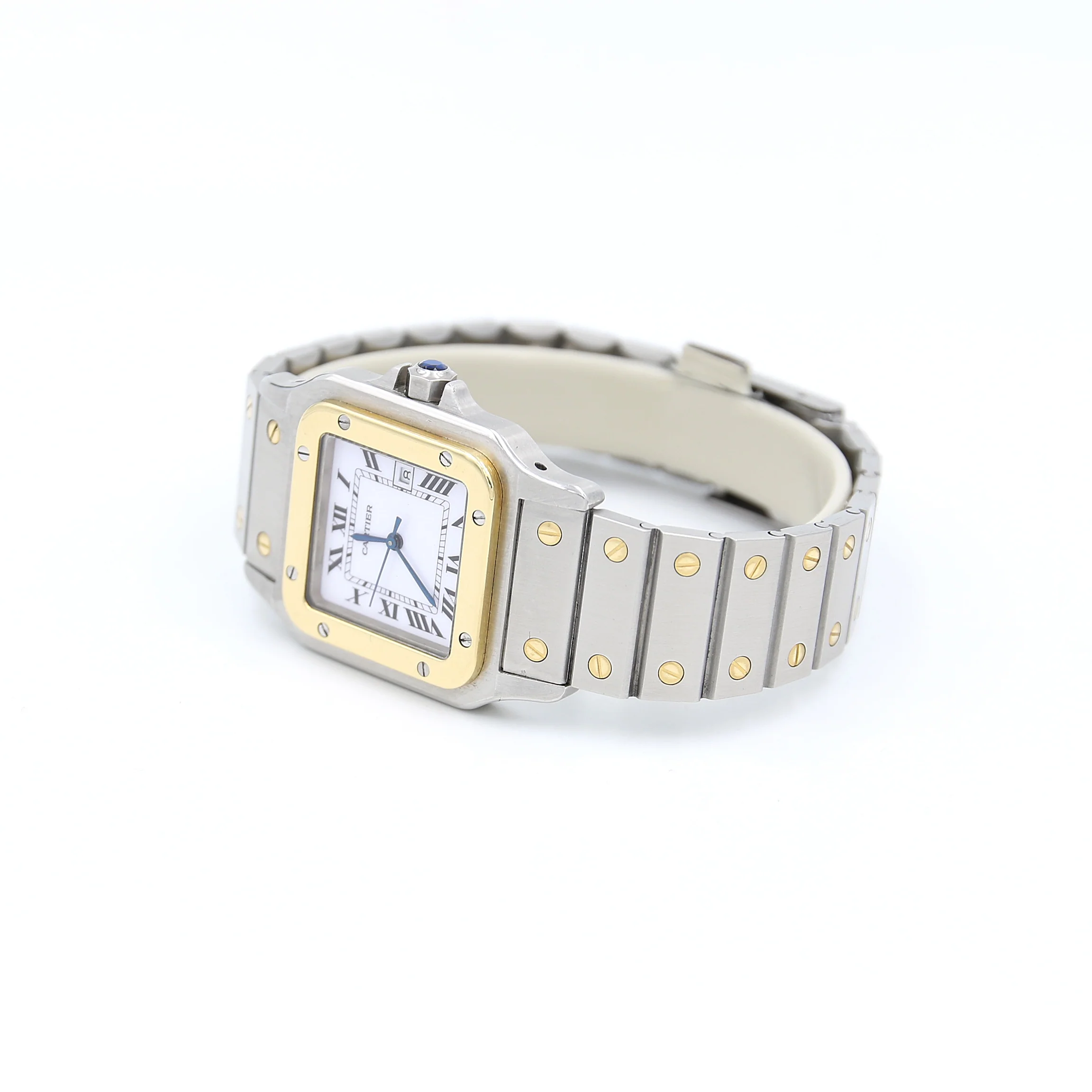 Cartier Santos Galbee Gold & Steel ref. 2961 Steel Bracelet - Image 3