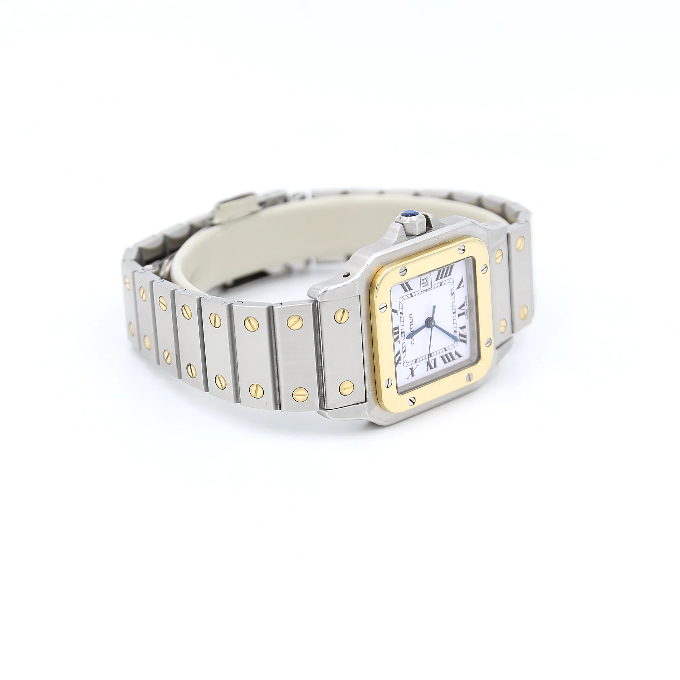 Cartier Santos Galbee Gold & Steel ref. 2961 Steel Bracelet - Image 4