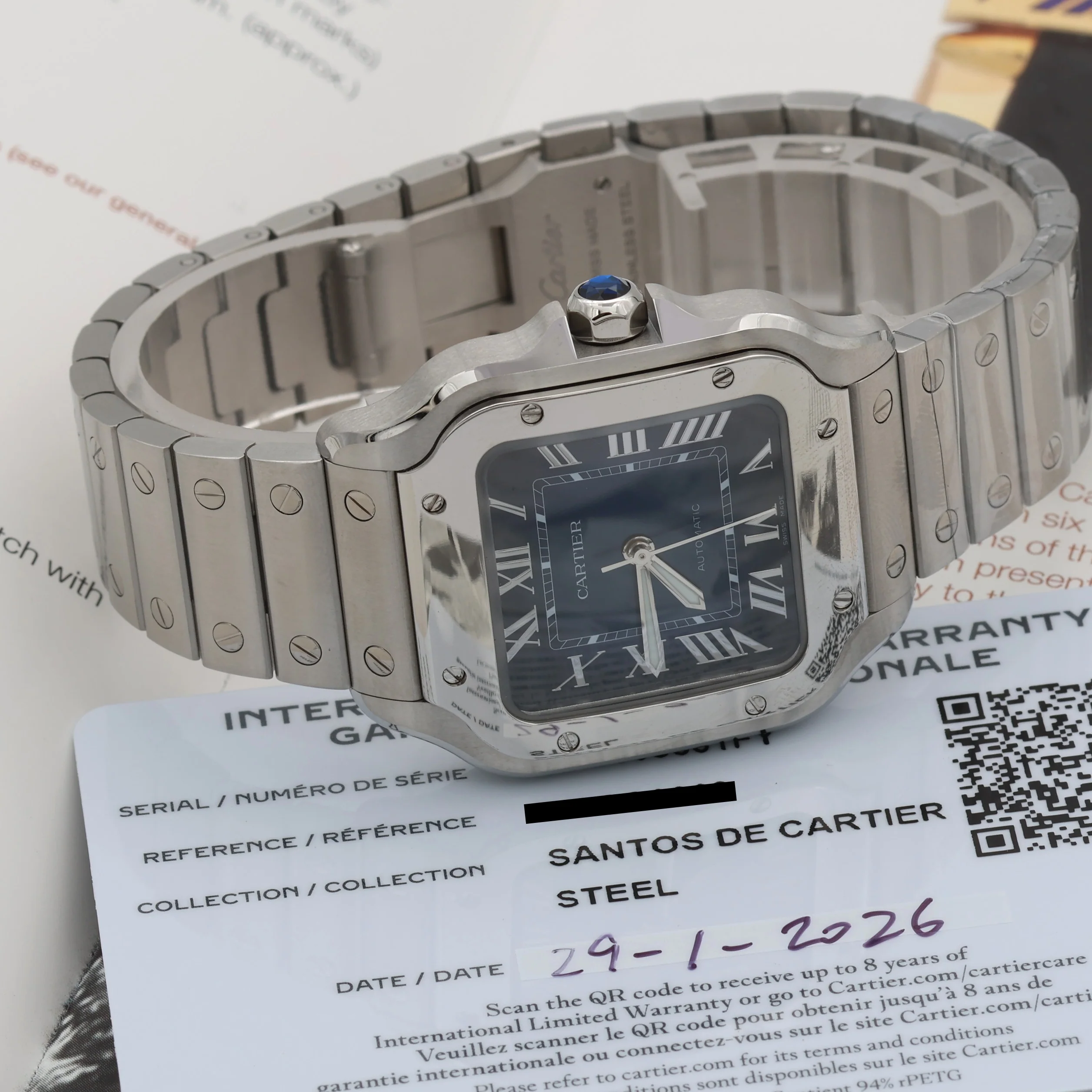 Cartier Santos ref. WSSA0063 - NEW - Full Set - Image 6
