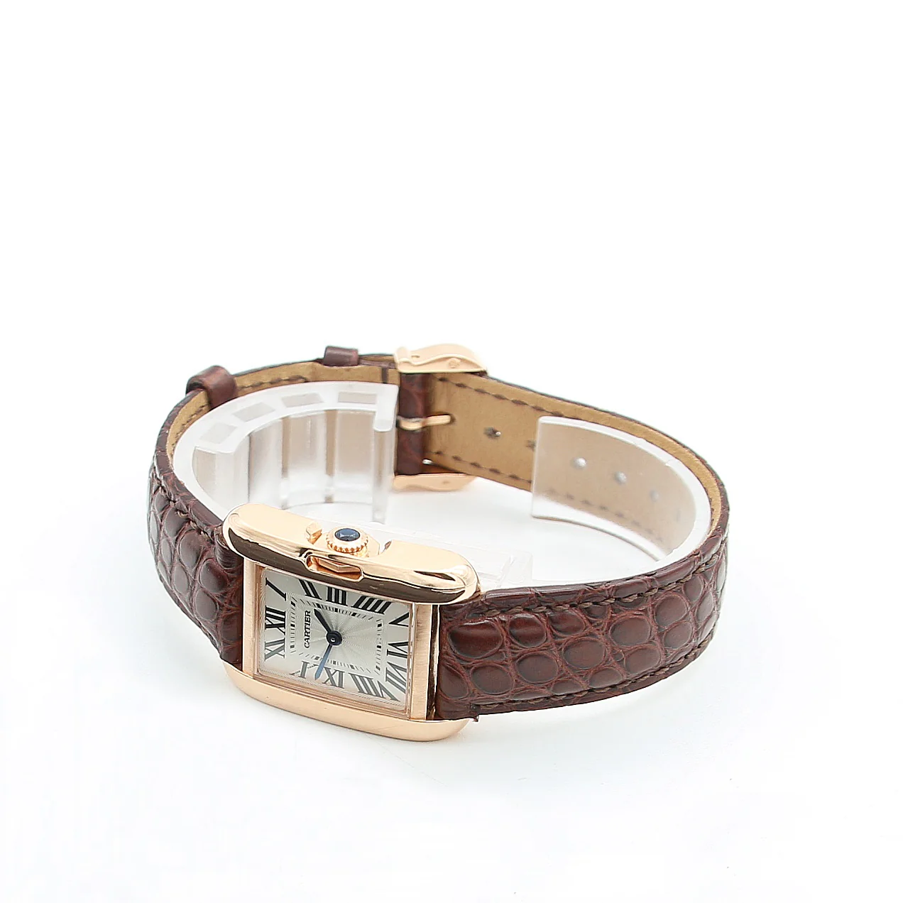 Cartier Tank Anglaise Rose gold 18K ref. W5310027 Quartz Leather Strap - Image 5