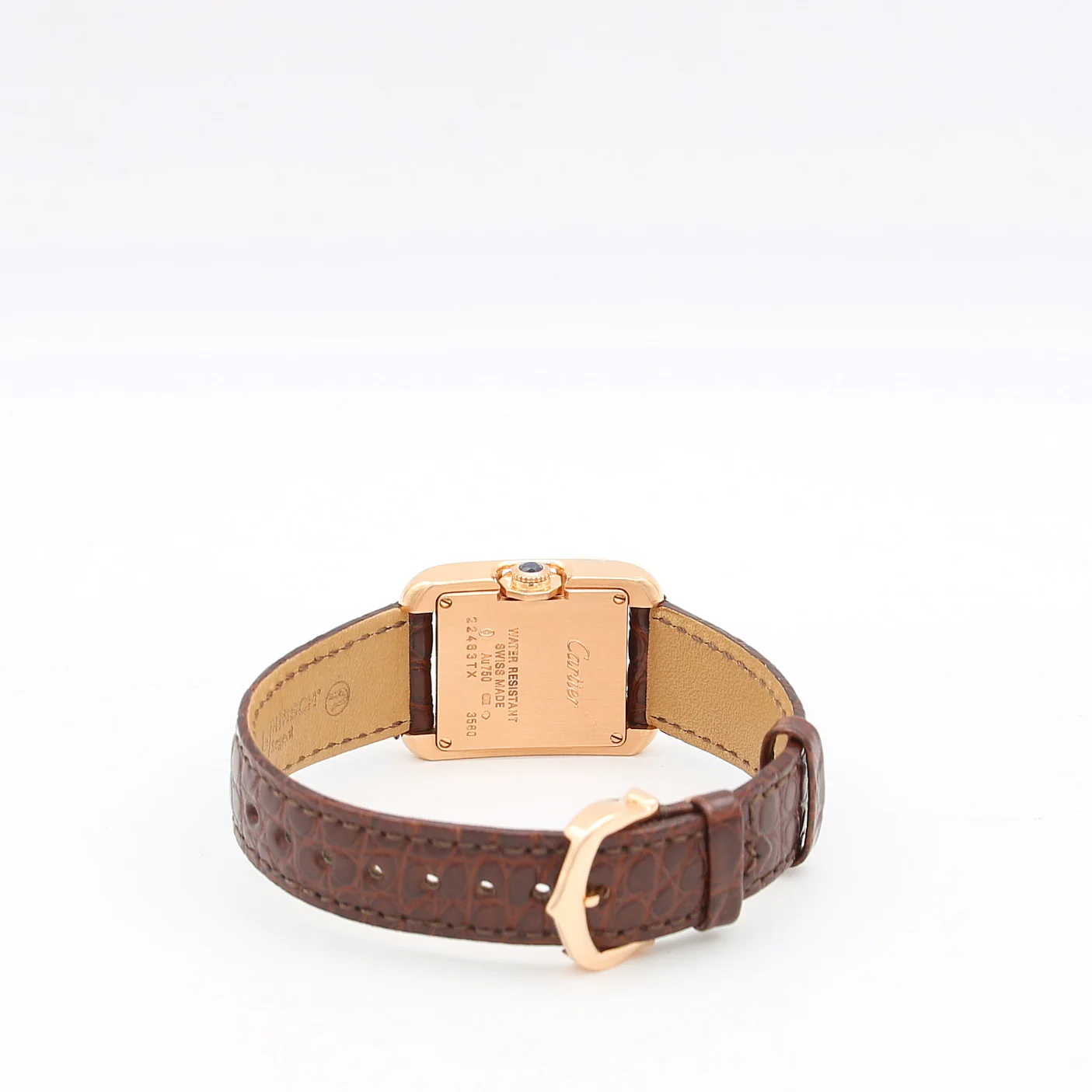 Cartier Tank Anglaise Rose gold 18K ref. W5310027 Quartz Leather Strap - Image 8