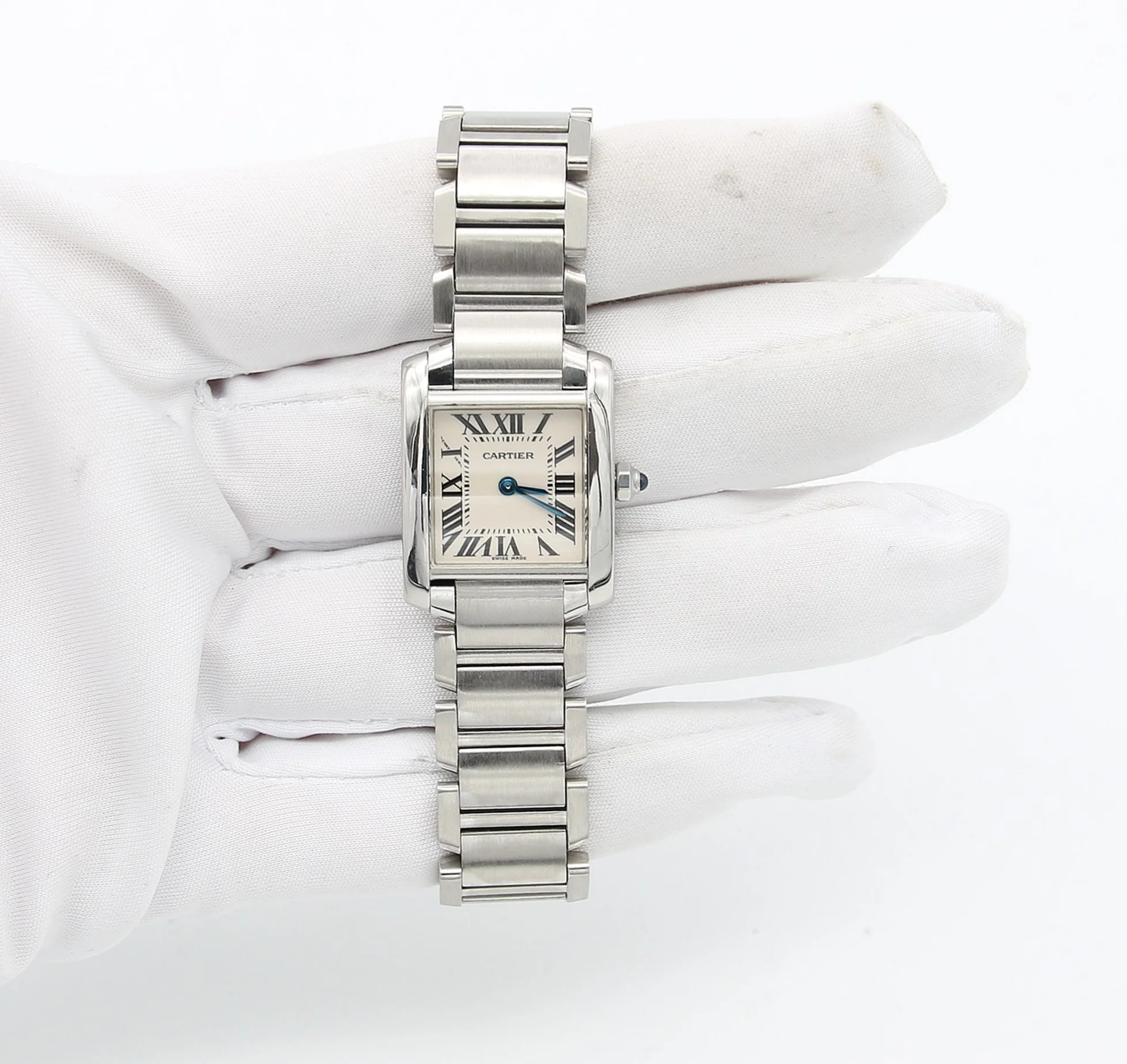 Cartier Tank Française ref 2384 20mm - Steel bracelet