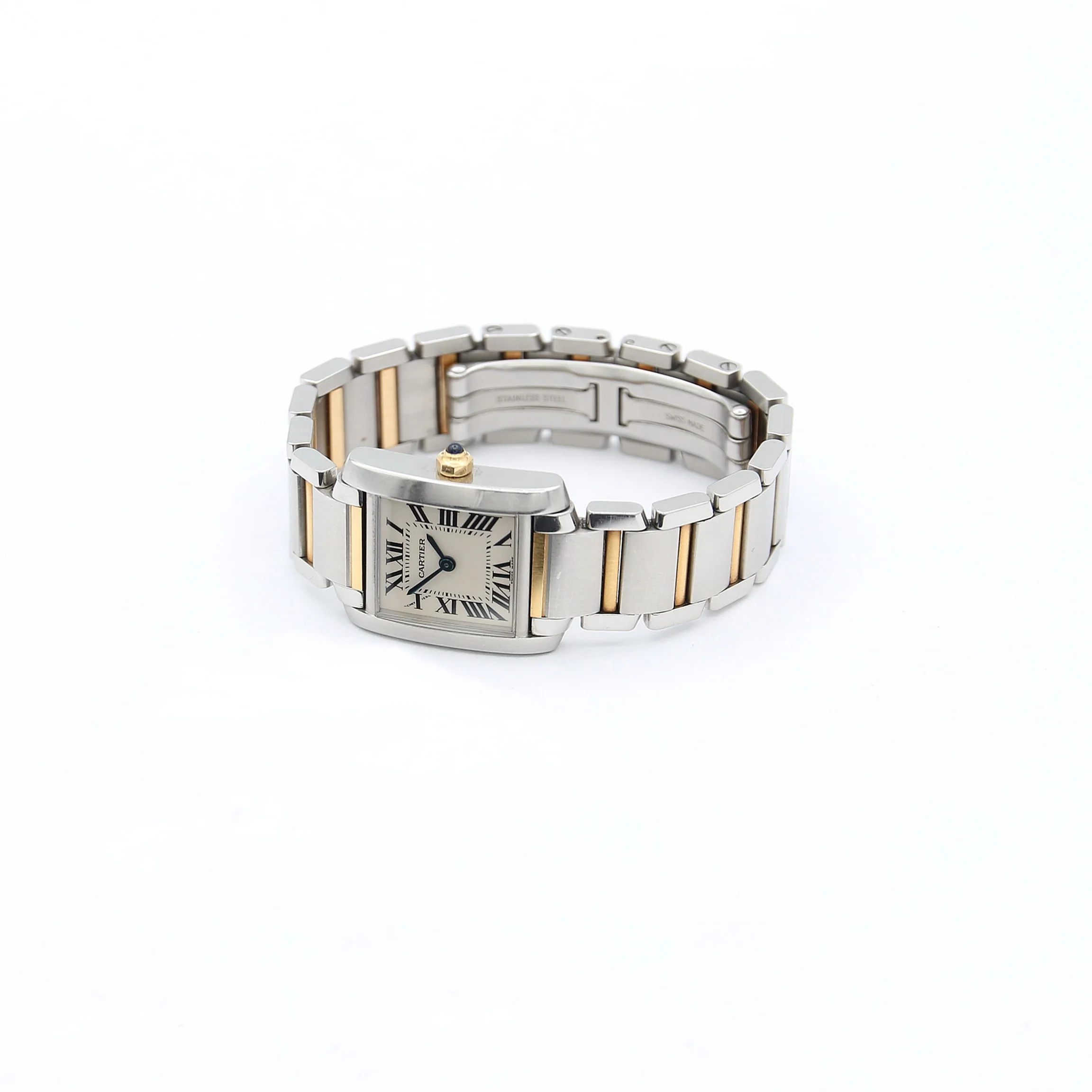 Cartier Tank Française ref 2384 in Steel/Gold - Image 4