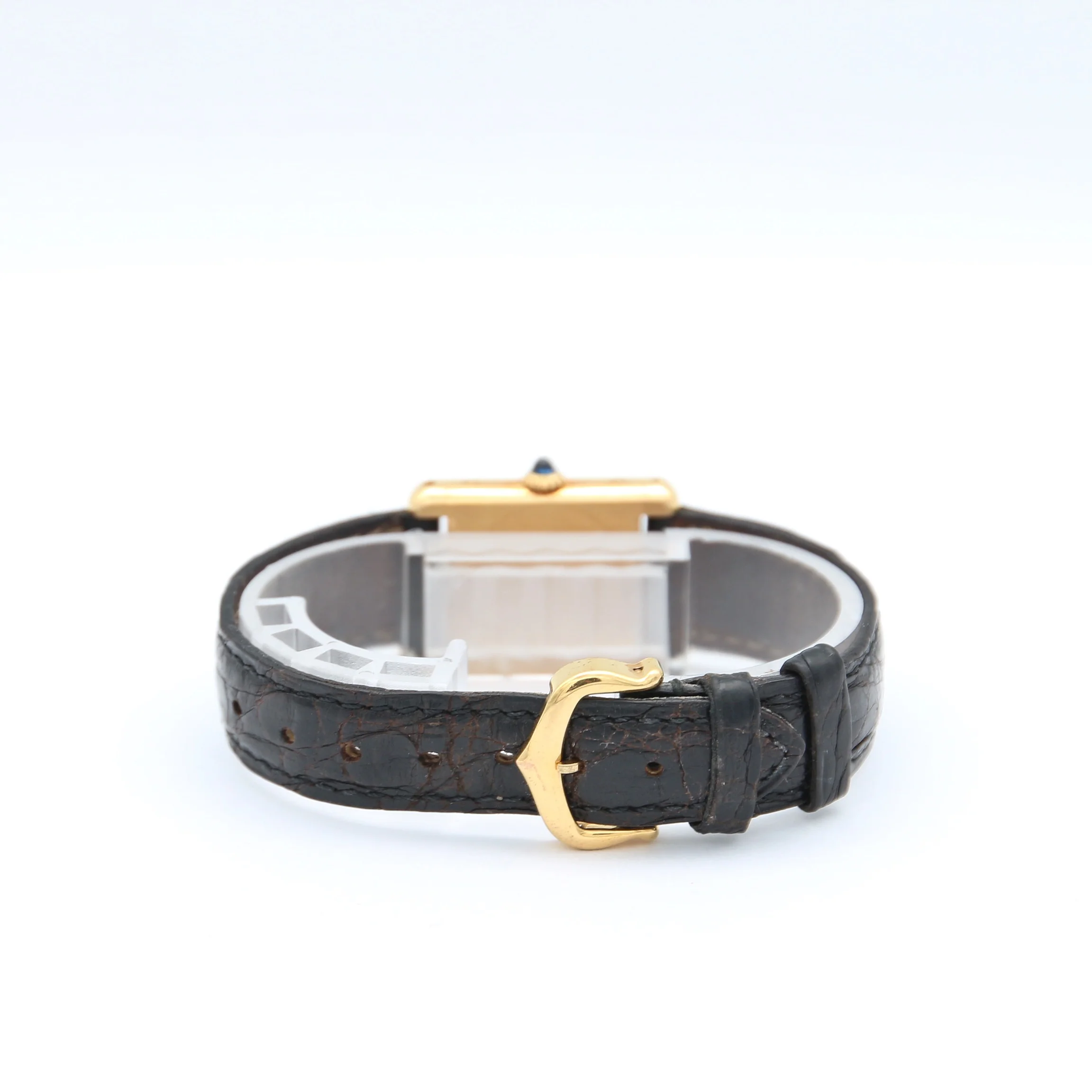 Cartier Tank Louis ref. 78087 18K Gold Leather strap - Image 9