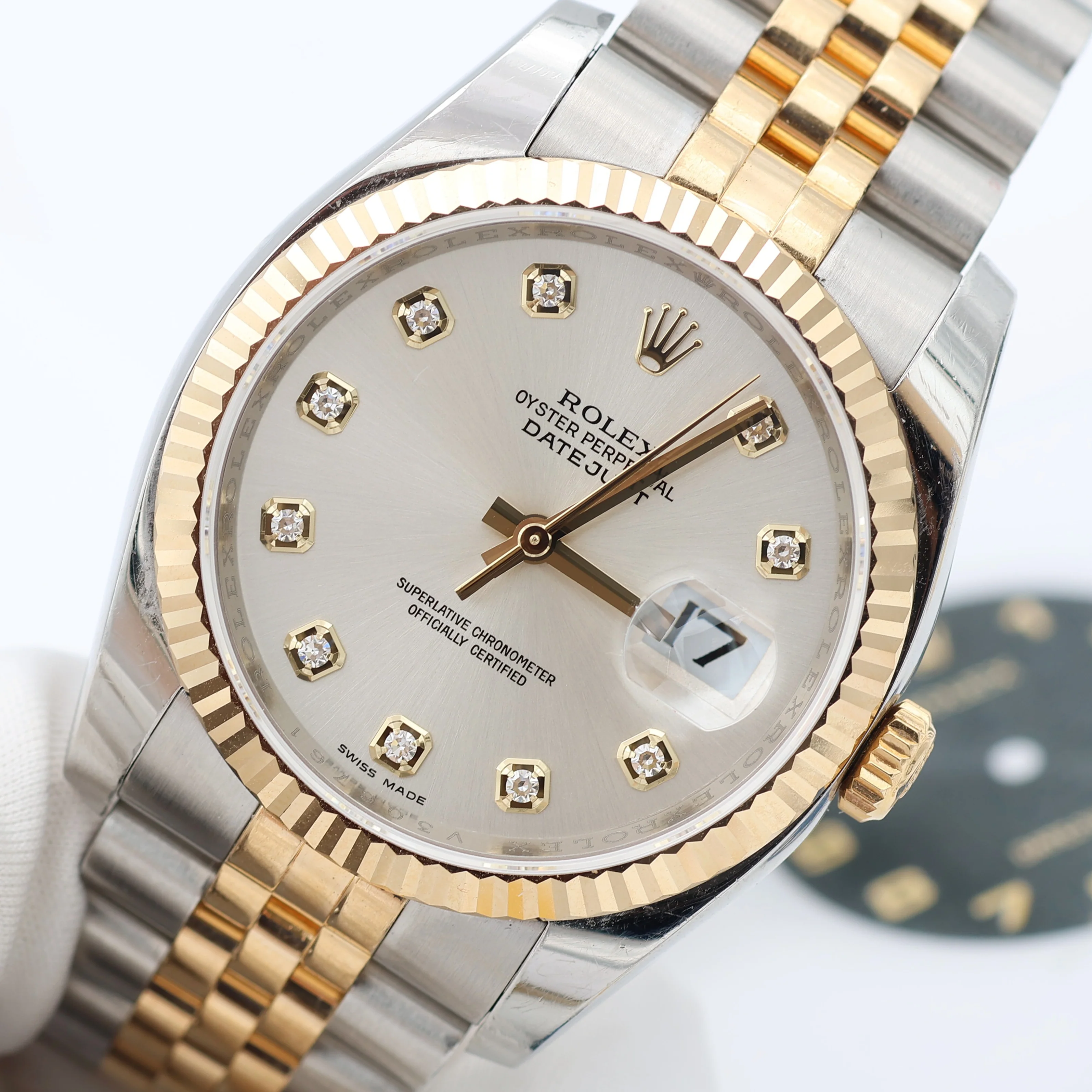 Rolex Datejust ref. 116233 Silver Dial with Diamonds - Full Set - Image 7