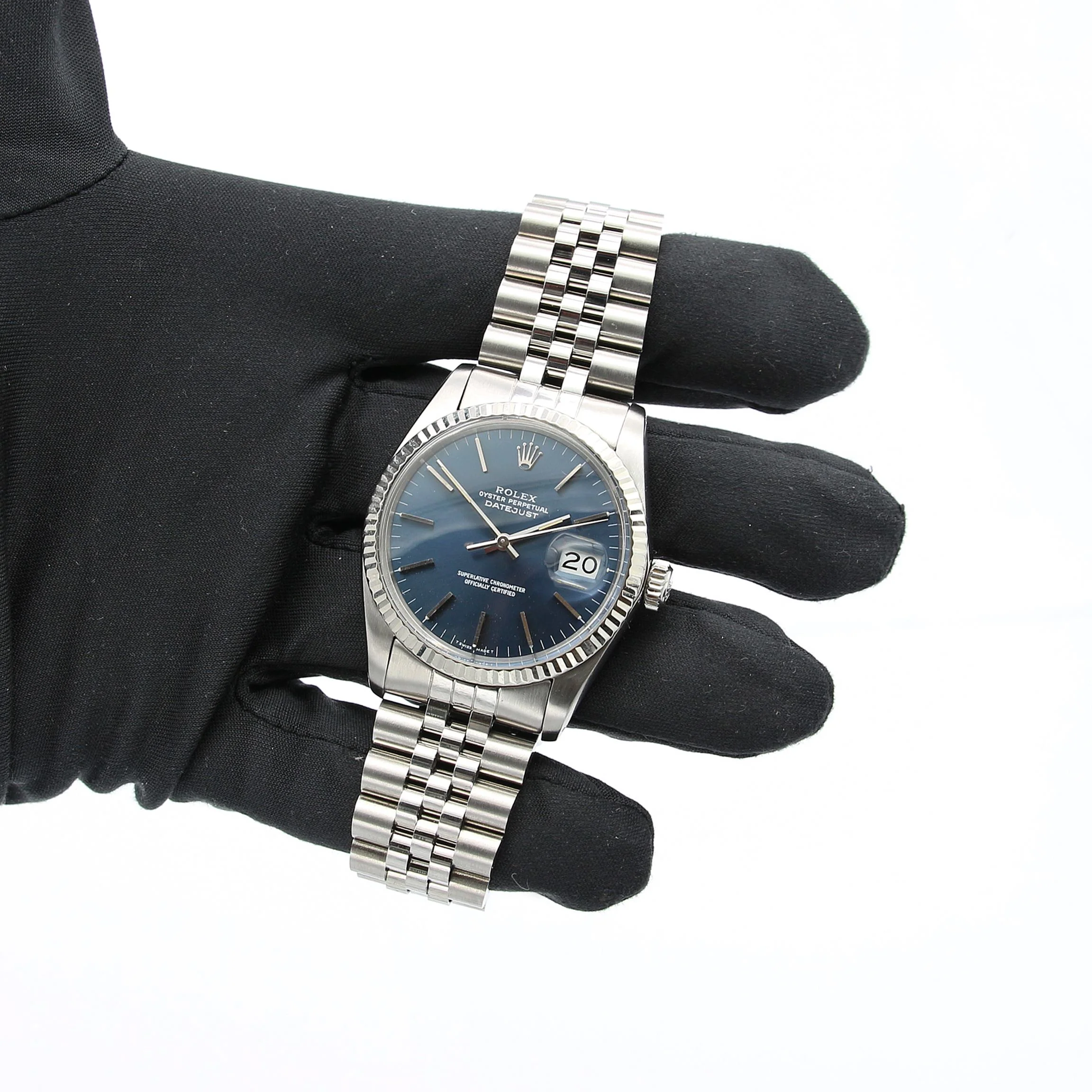 Rolex Datejust ref. 16014 - Blue Soleil dial - Image 3