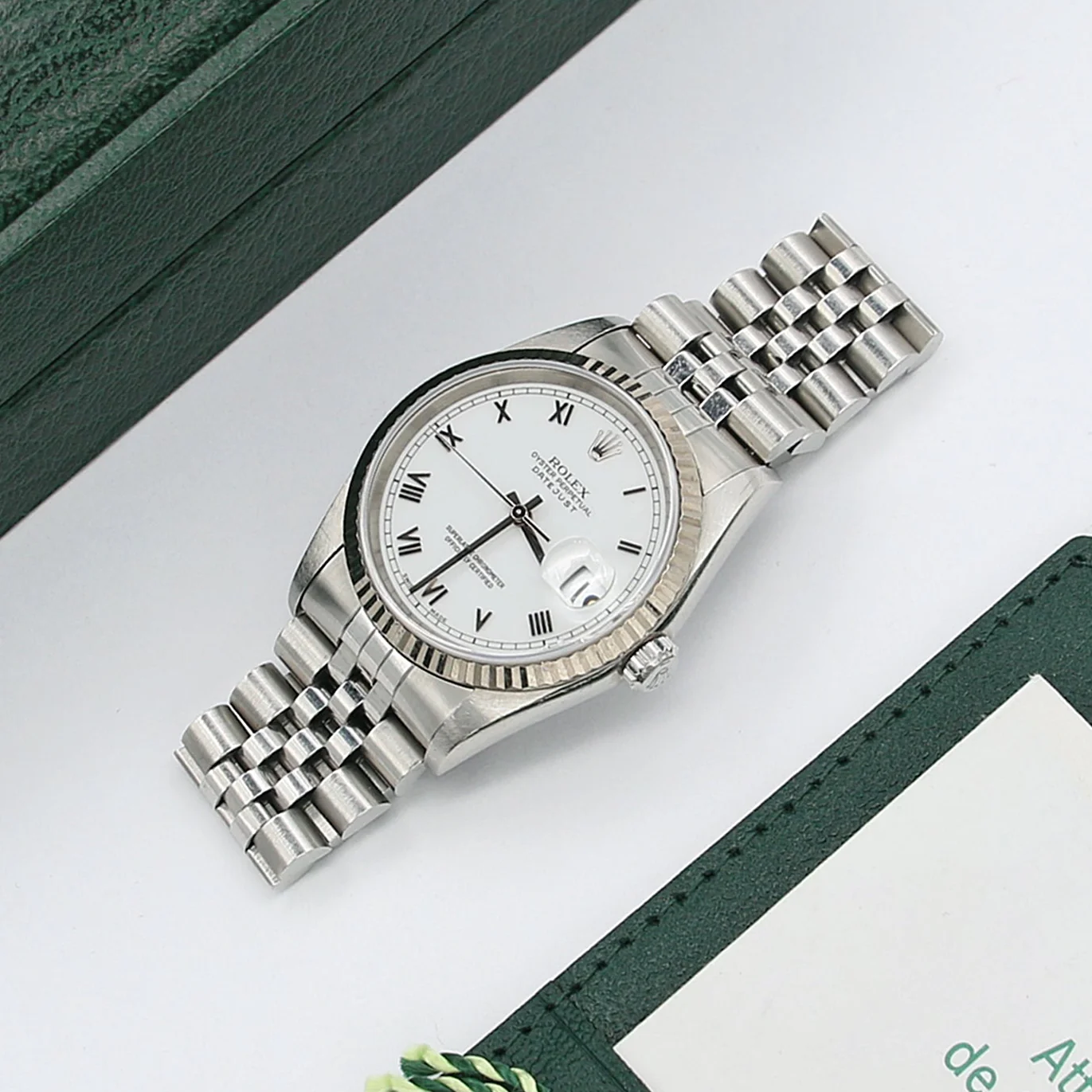 Rolex Datejust ref. 16234 White Roman Dial with Jubilee Bracelet - Image 3