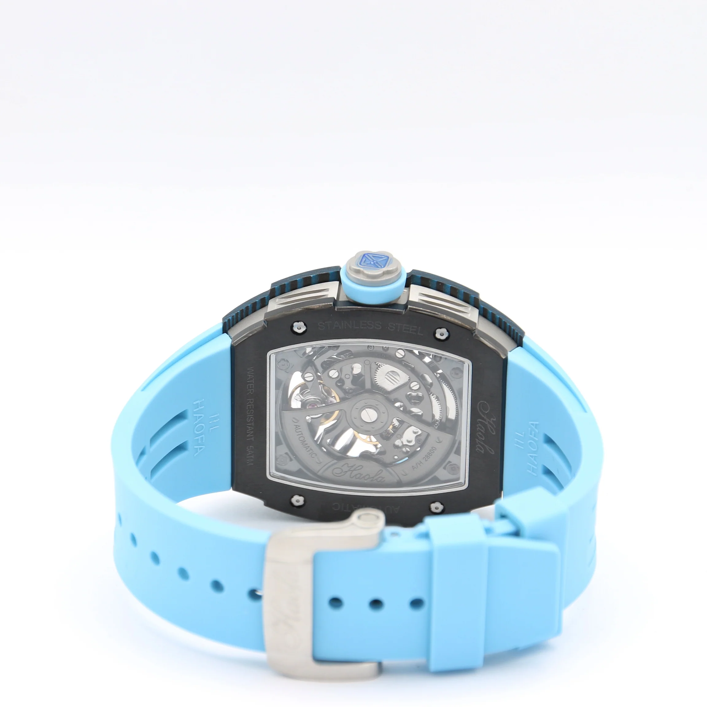 HAOFA ref. 1909 Blue - Carbon TPT Skeleton Automatic Watch - Image 11