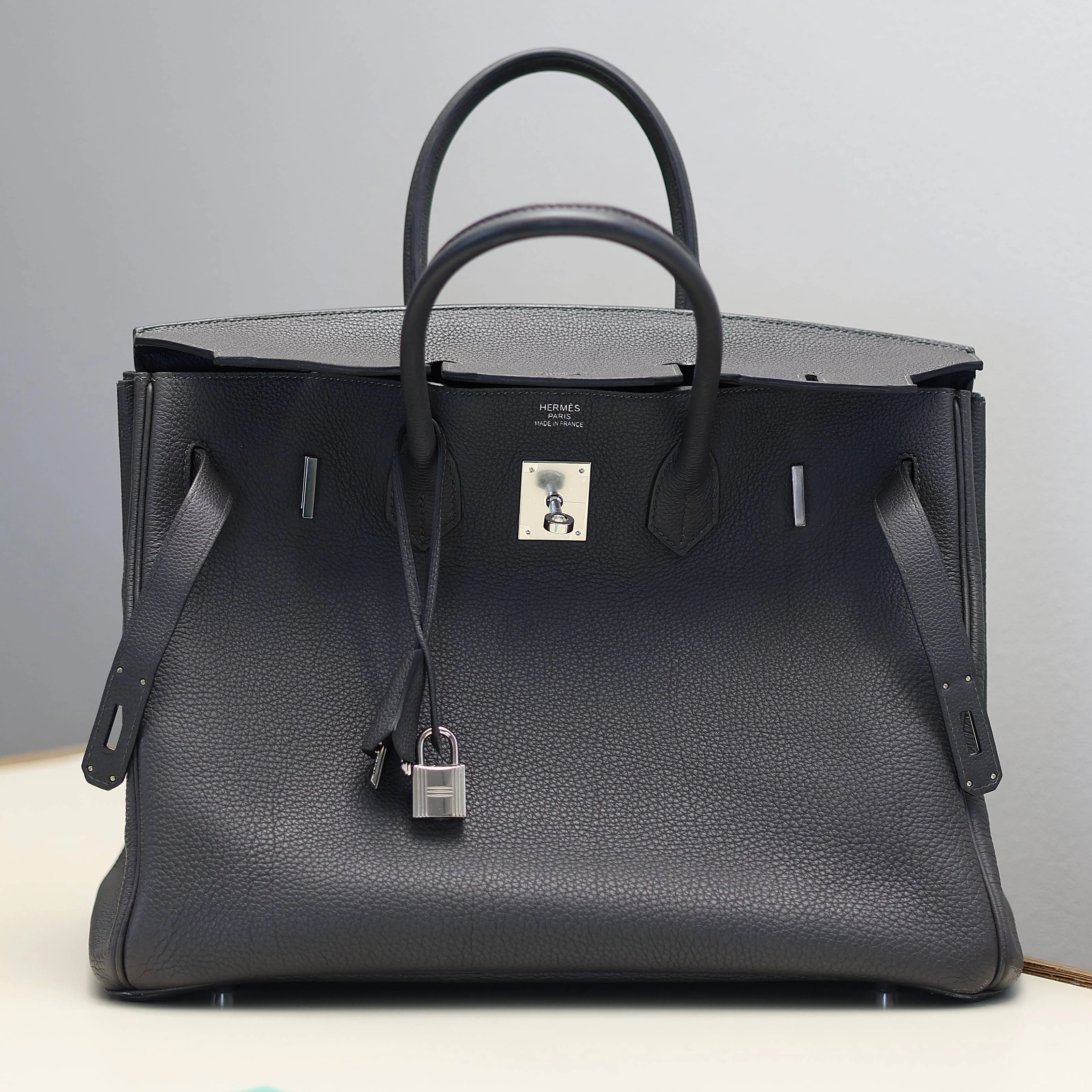 Hermès Bag Birkin 35 - Dark Grey - Image 10