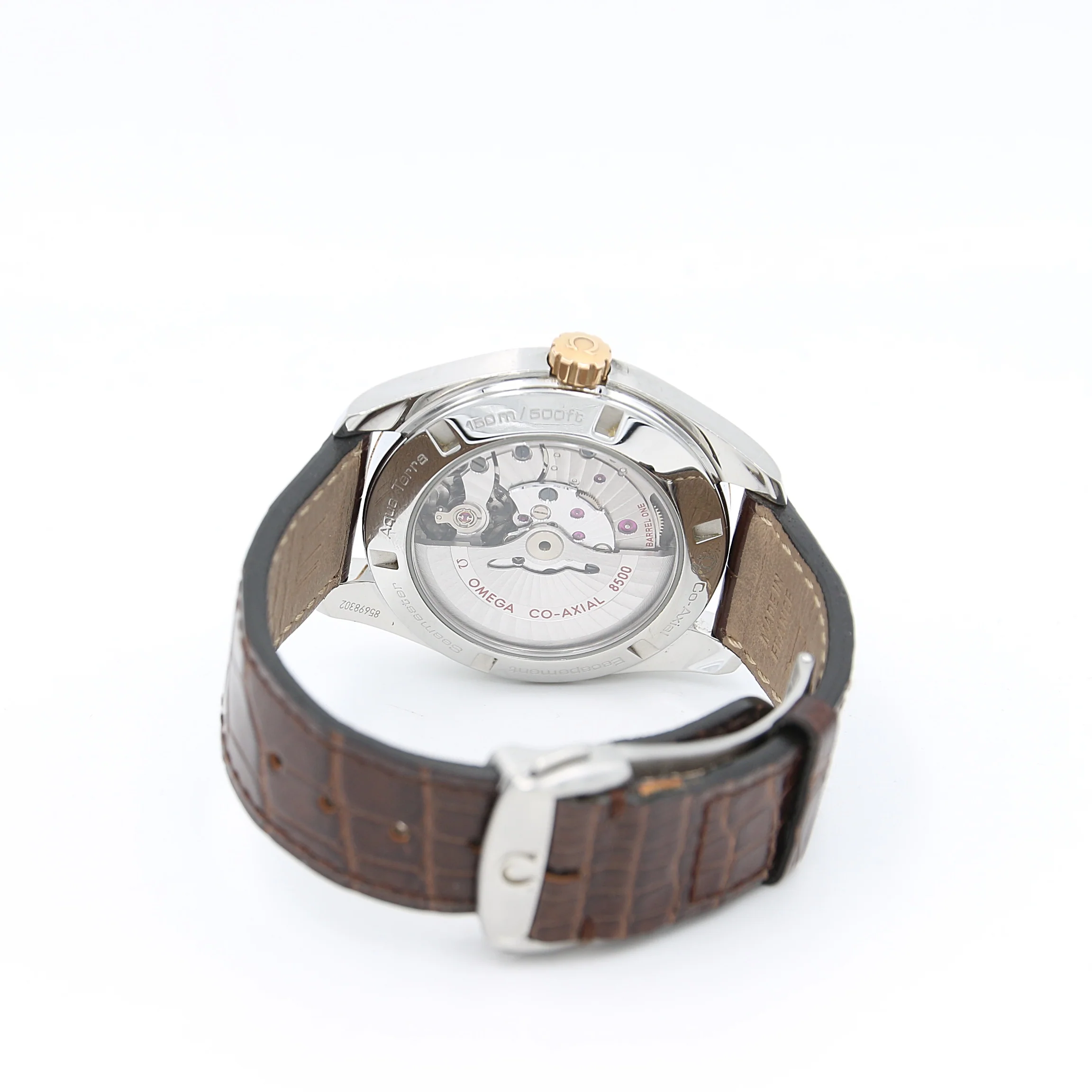 Omega Seamaster Aqua Terra ref. 231.23.42.21.06.001 Steel/Gold Leather Strap - Image 5