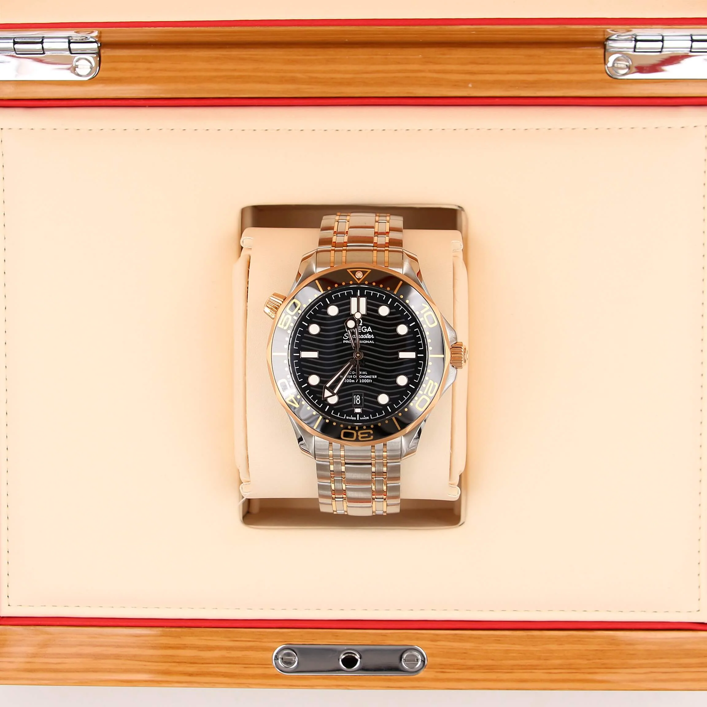 Omega Seamaster Co-axial ref. 210.20.42.20.01.001 Steel/Gold - Image 3