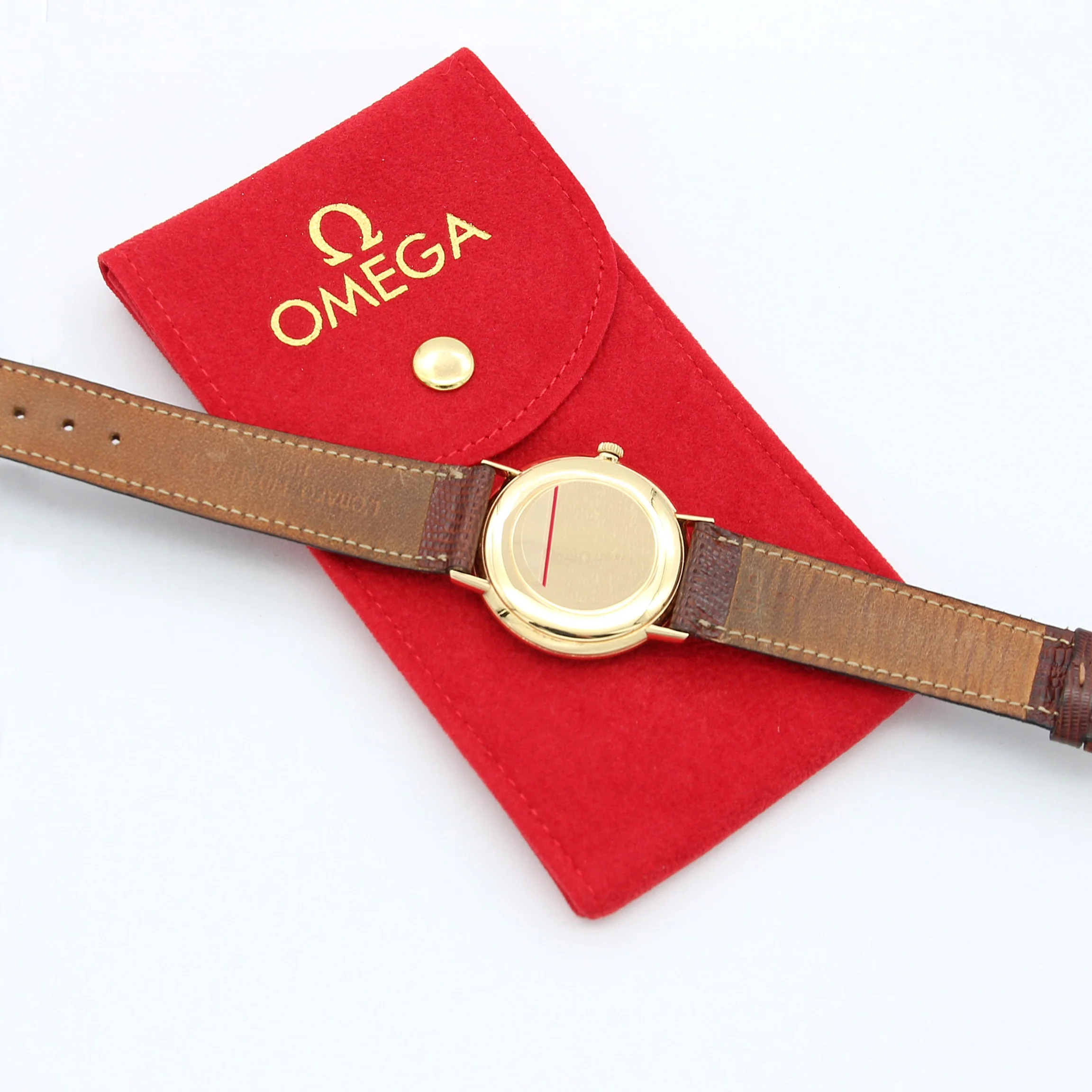 Omega Vintage Mechanical Men Watch Yellow Gold - Image 4
