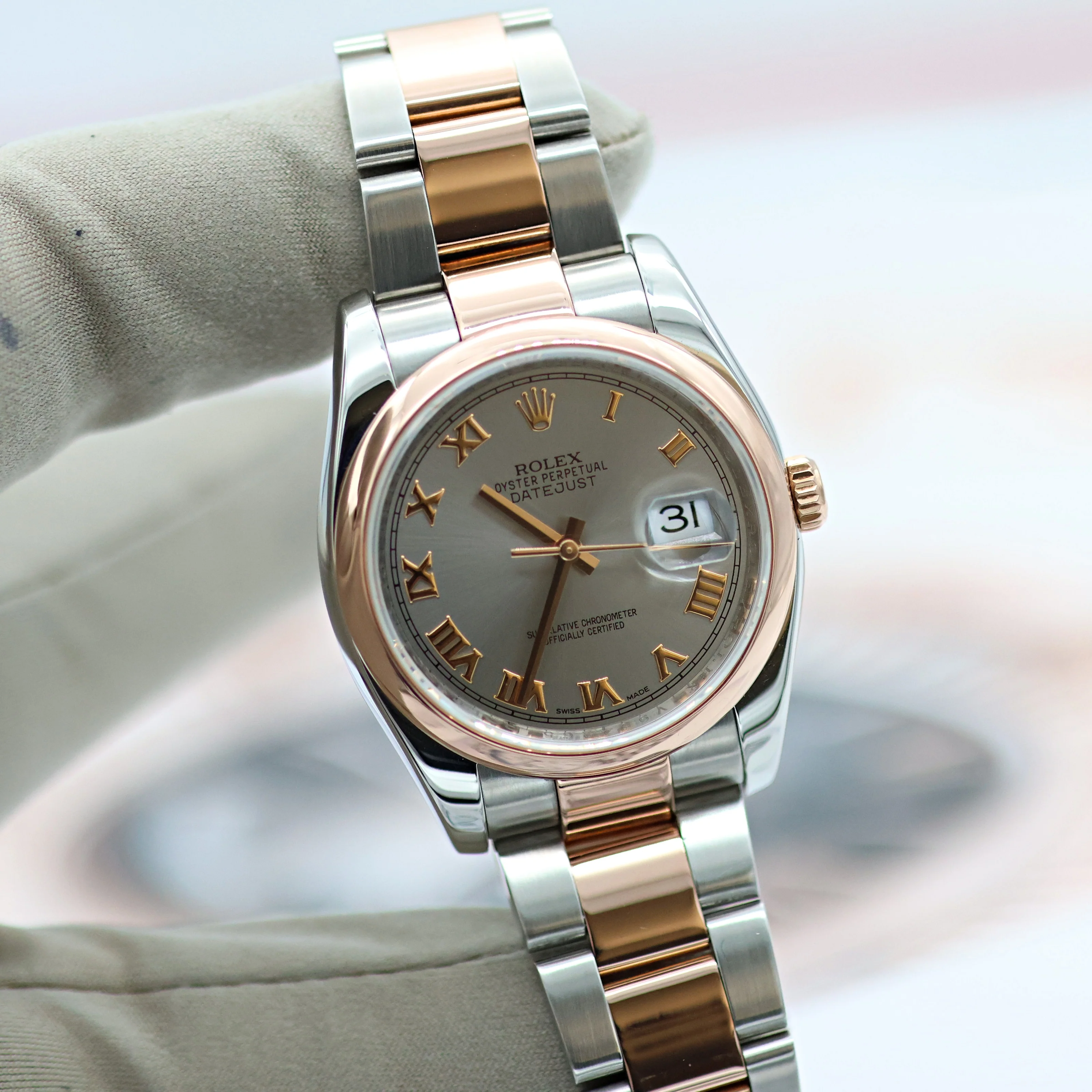 ON SALE: Rolex Datejust ref. 116201 Grey Roman Dial - Oyster bracelet - Image 10