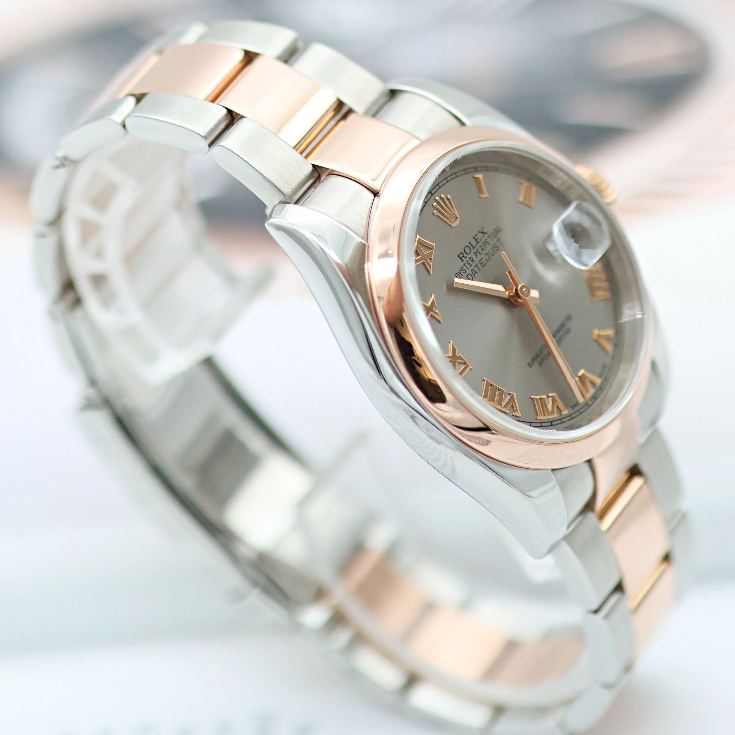 ON SALE: Rolex Datejust ref. 116201 Grey Roman Dial - Oyster bracelet - Image 13
