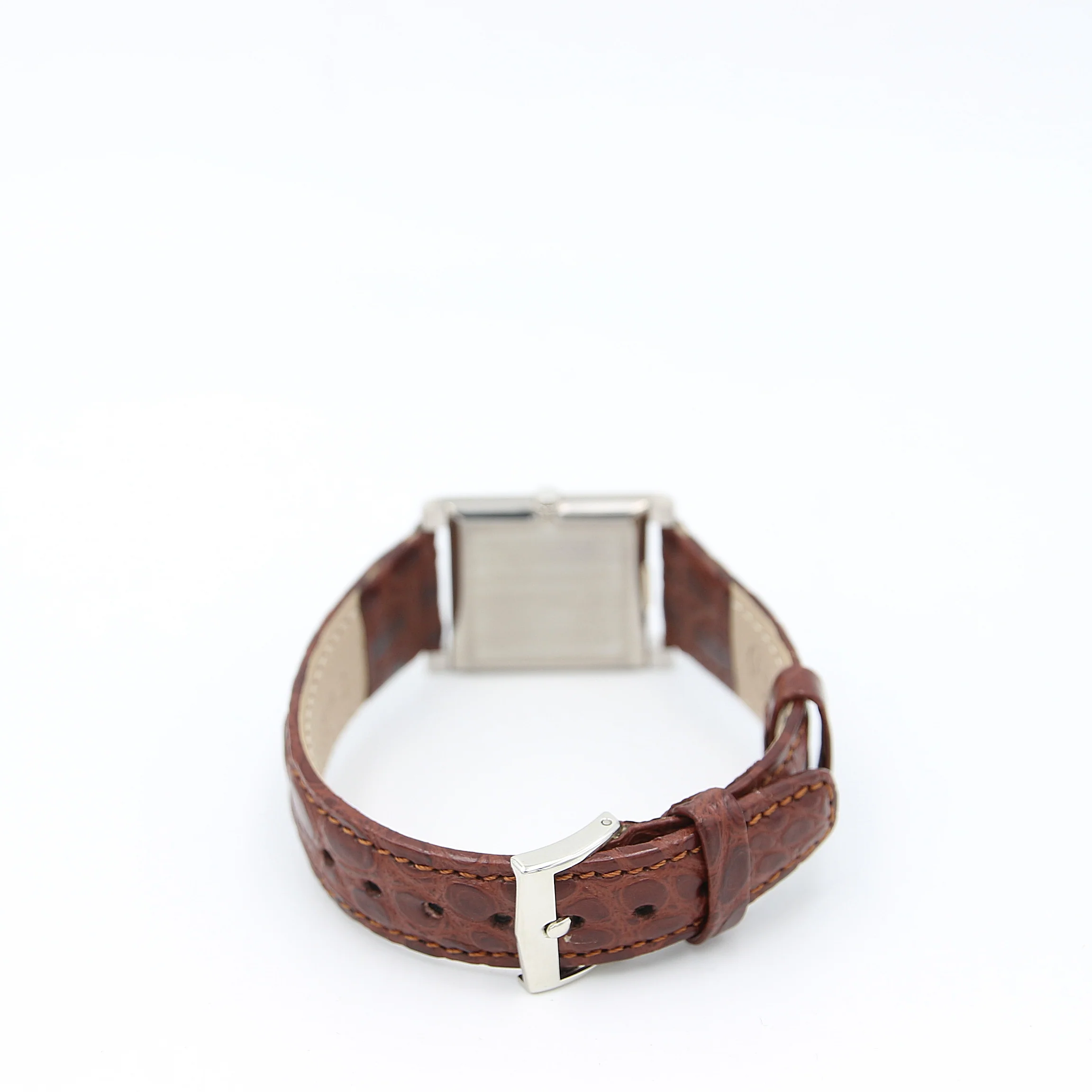 Piaget Tank ref. 908 18K White Gold Leather Strap - Image 4