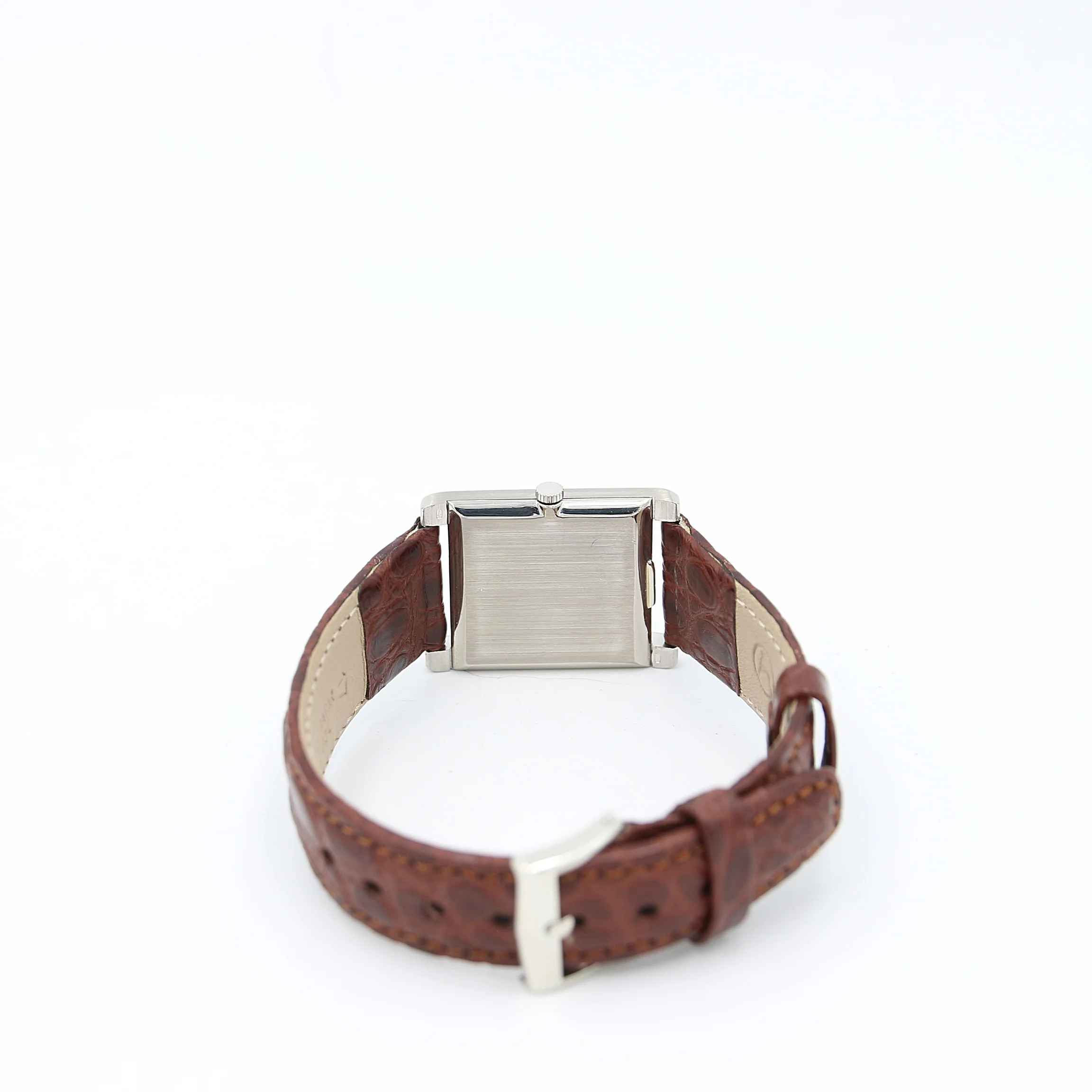 Piaget Tank ref. 908 18K White Gold Leather Strap - Image 5