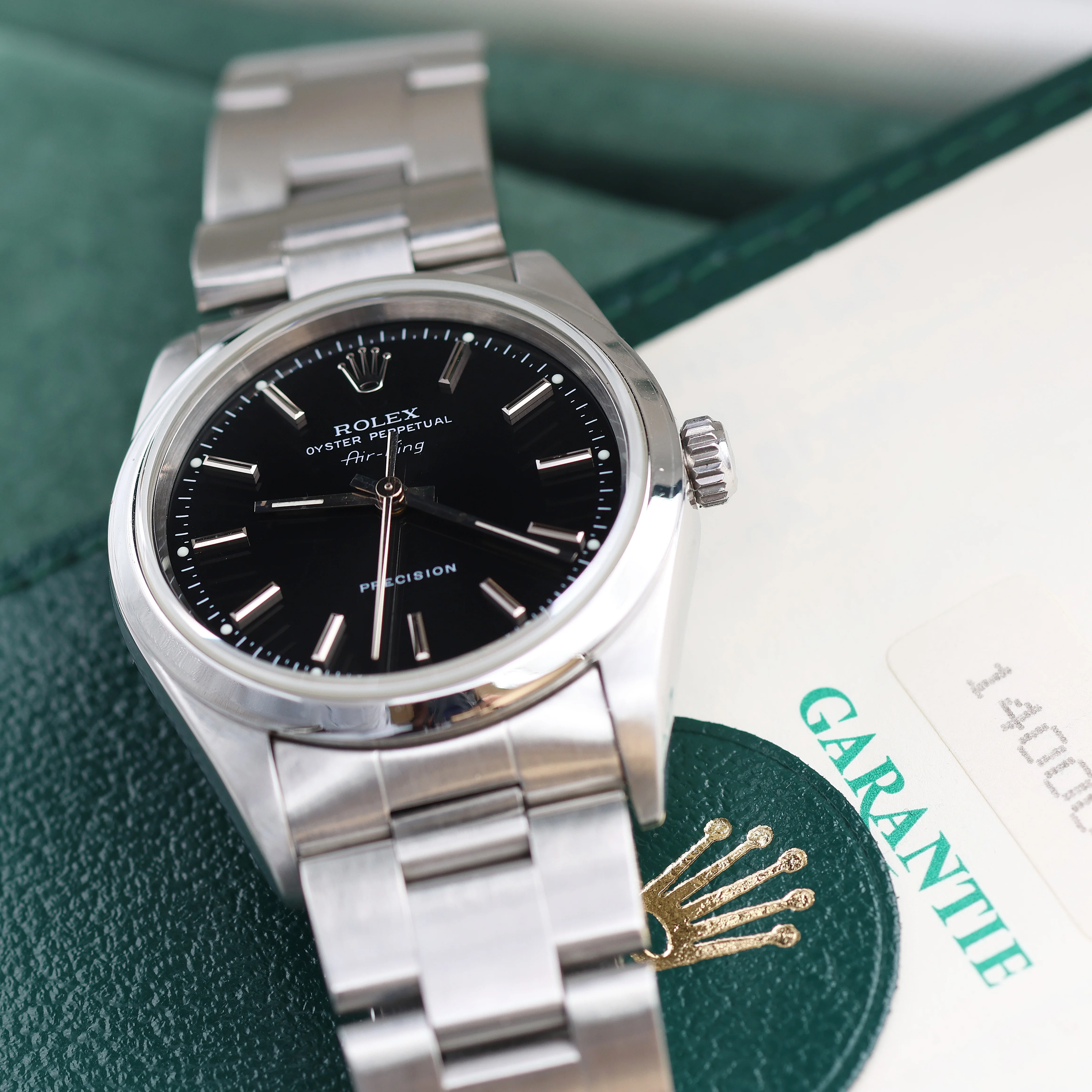 ON SALE: Rolex Air-King ref. 14000 Black Dial - Full Set - Image 3